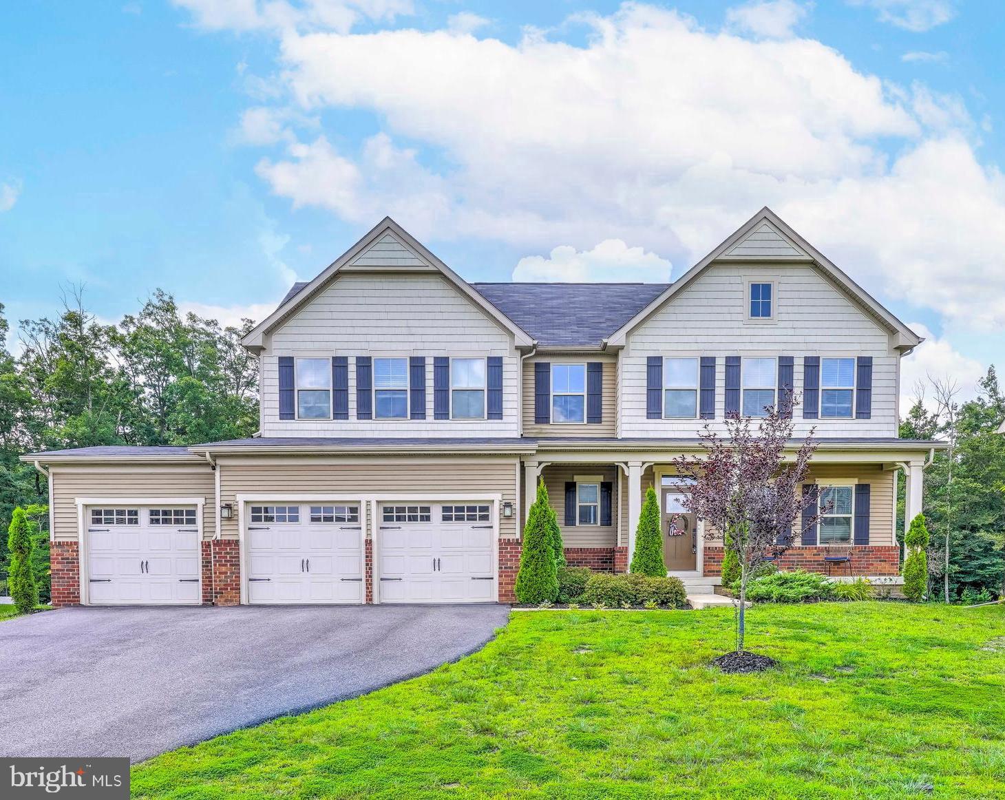 OPEN HOUSE Sunday, 7/27 1:15pm-3:15pm.
Just Like New—Without the Wait!
This stunning 4000 sq. ft. Roanoke Ryan Craftsman-style home offers luxurious living with 5 bedrooms, 4 bathrooms, a finished walkout basement, and a 3-bay garage, all set on a large fenced yard backing to trees. The main level features an open-concept design, combining a spacious gourmet kitchen, dining area, family room, and a private office with custom bookshelves and cabinets. The chef’s kitchen is a standout, with a large island, quartz countertops, GE Profile stainless steel appliances (including an extra oven), under-cabinet lighting and a large pantry. A main-level bedroom suite with a full bath is perfect for guests or multi-generational living, while the mudroom provides a drop-zone and an additional closet.
Upstairs, the primary suite offers a tray ceiling, two walk-in closets, and an ensuite bath with a double vanity, a large shower with double showerheads, and a linen closet. Three additional bedrooms with ceiling fans share a full bath with a double vanity. The convenient upstairs laundry room rounds out the space.
The finished lower level provides even more living space, including a spacious recreation room with French doors leading to the backyard, a full bath, and a large storage area. Outside, enjoy a welcoming front porch, a rear covered Trex deck that leads to a brick-paved patio with seating and solar lighting, a large fenced yard, and a shed. Recent updates worth over $50K include a custom office with shelving and cabinetry, luxury vinyl flooring throughout the main level, stairs and upper level hallway, a privacy fence with two large gates for easy access, exterior holiday lighting outlets and brick patio.
The home is located in the desirable Danville Estates / Preserve at Piscataway community, offering easy access to shops, restaurants, and major commuter routes like MD-210 and I-495, with convenient connections to Washington, D.C., National Harbor, and Joint Base Andrews.
VA Assumable Loan with a competitive rate for qualified buyers.
Don't miss this amazing opportunity to own a beautifully upgraded home in an unbeatable location!