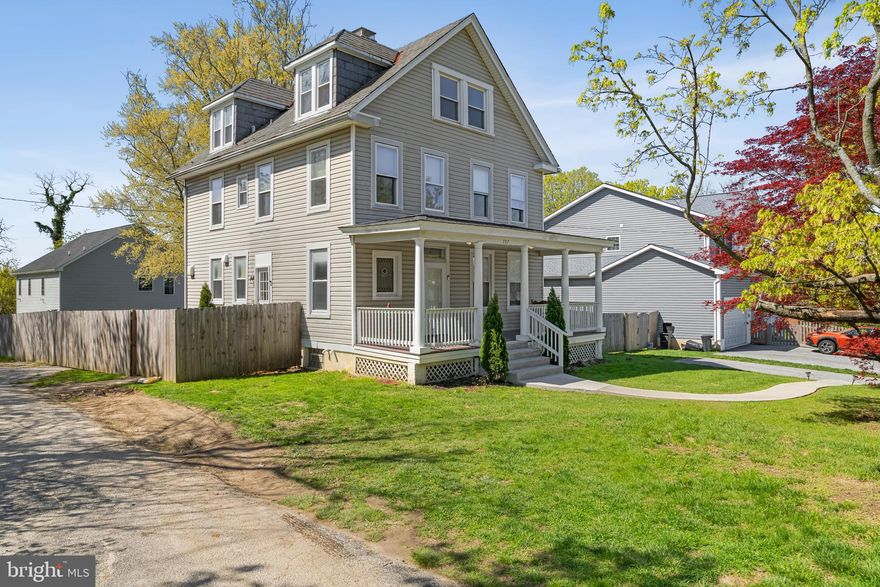 Range priced $560,000 to $575,000. Seller will accept or counter in the range. Step into timeless elegance with this stunning 5-bedroom, 3.5-bath porch-front Colonial, built in 1893 and beautifully updated for modern living. Spanning three spacious levels, this historic gem welcomes you with a grand entrance and an original wood staircase, setting the tone for the character and craftsmanship found throughout.

The home features 10' tall ceilings and expansive windows that bathe every room in natural light. A large living room offers the perfect space for relaxing or entertaining, while the spacious dining room—complete with an original fireplace—flows seamlessly off the kitchen. The kitchen itself is a chef’s dream, featuring a generous island ideal for hosting and gathering.

Upstairs, you'll find five large bedrooms and three updated bathrooms that blend comfort with style. Additional highlights include a refinished deck (2024), whole-house interior painting (2022), new refrigerator (2025), HVAC maintenance, and a professionally installed French drainage system with two new sump pumps (2022), offering both beauty and peace of mind.

Outside, enjoy a fully fenced backyard that is both spacious and private—perfect for outdoor living, play, or gardening. A private driveway with space for two vehicles adds rare and valuable convenience.

Located in a wonderful neighborhood with top-rated public schools, this exceptional home offers the perfect blend of historic charm and thoughtful modern updates. Don’t miss your chance to own a true architectural treasure.