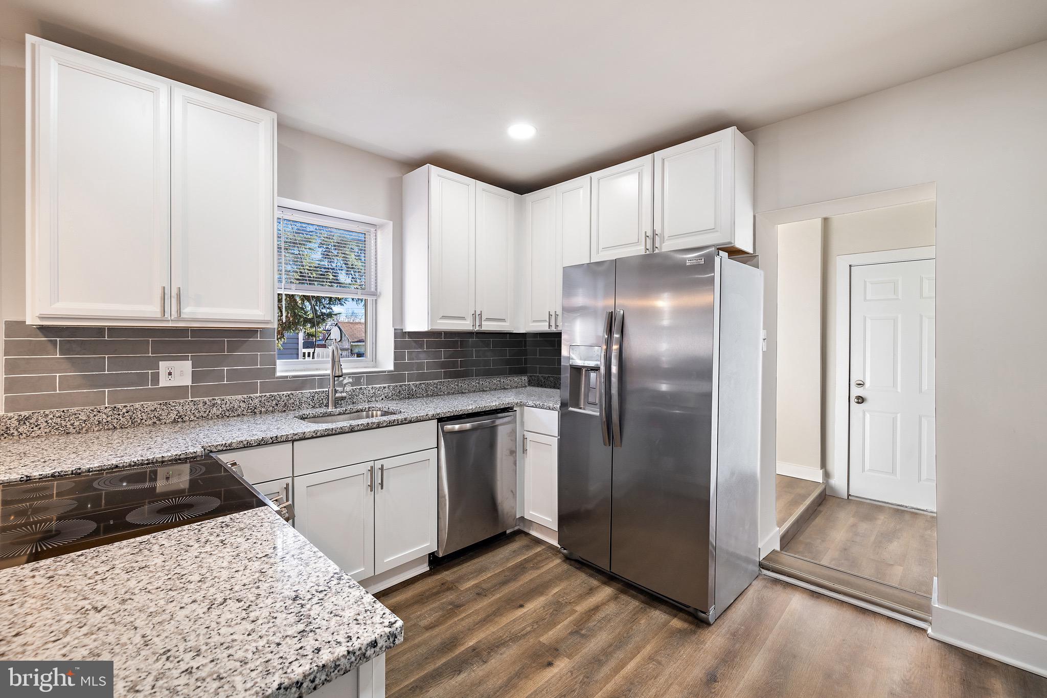 Welcome to 6813 Dunbar Rd, a 3 bed / 2 bath twin-semi-detached home, stunningly renovated and steps away from Dundalk's Historic District!
Find your way through the main level open floor-plan with a large living room, full bathroom, laundry room and kitchen. The main level features wall-to-wall top notch LVP flooring, new kitchen cabinets, stainless steel appliances and a peninsula-style quartz countertop.
Step up to the second-level where you can retreat to one of your 3 bedrooms, each nestled closely to a generously sized full-bathroom. As a bonus, the cozy, carpeted basement is perfect for additional living space or storage - however you see fit. Exit through the backdoor to your private yard, primed for your elements of outdoor activity, grilling and entertainment.
If you are looking to situate yourself in a spectacular newly renovated home at an affordable price in the Baltimore area, 6813 Dunbar Rd is the home for you.
Schedule your tour today!
Notable seller upgrades include new roof (2023), new electrical panel (2023), new HVAC system and ducts (2023), new windows (2023).