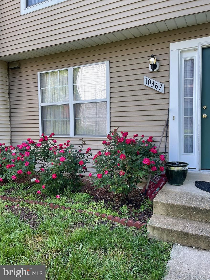 Welcome home to 10367 College Square in popular Hickory Ridge in Columbia! This stunning, 3-bedroom, 3 full baths and 1 half bath townhouse offers the perfect blend of modern luxury and charm.   Note the follow features: Roof replaced - August 26, 2022, by House Transformers, Inc. (410) 508-8110 (receipt and warranty uploaded in Documents); Leaf Guard installed (2022); Washer - Dryer replaced (2022); Replaced entire water main line from curb to the house (April 10, 2018) by Ehrhardt Brothers Quality Plumbing, Inc. (410) 997-8414 (receipt uploaded in documents); furnace and heat pump replaced (2017) by Greenfox Cooling, Heating & Plumbing, Inc. (410) 992-8200; Remodeled kitchen with granite countertop (2016); whole house freshly painted, including desk, hardwood floors stained (2024).  Two parking spaces # 61 and #66 assigned to this house.  This home provides ample room for comfortable living and entertaining.  Step inside to beautiful hardwood floors throughout the main level, stairs and upper hallway.  The sliding glass door leads to a large deck, which has a beautiful view of a wooded lot.  The fully finished walk-out basement with a full bath leads to a concrete patio with excellent view of the lush greenery, ideal for relaxing or entertaining outdoor gatherings.  Close to everything! Walking distance to Merriweather.  Right off Broken Land Pkwy, a few min drive to RT 29, the Columbia Mall, Howard County Hospital and Community College.