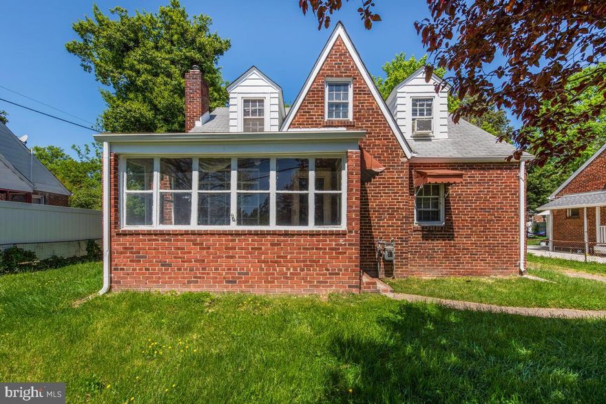 Four bedroom, three full bath brick cape cod. Older remodeled kitchen. Off street parking. Needs cosmetics and updating. Sold strictly "as is" with no repairs to be made by seller. Trustee to review offers on May 5th.