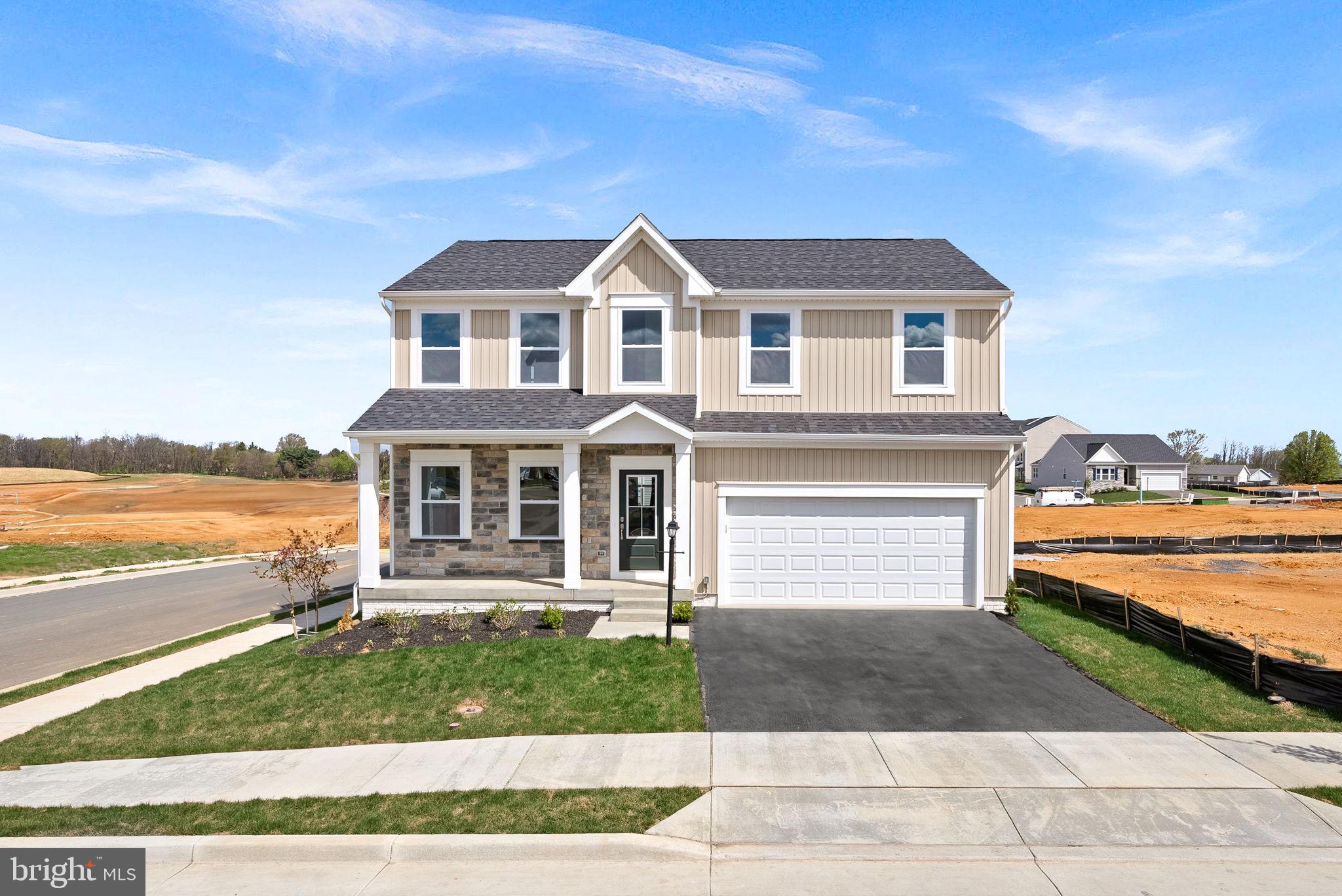 MOVE IN READY Dallas floor plan on a premium corner homesite in Huntwell West! This beautifully designed home features partial stone exterior and a welcoming front porch, offering fantastic curb appeal.
Inside, the kitchen is a chef’s dream, complete with a large island, quartz countertops, stainless steel appliances, and luxury vinyl plank flooring. The sunroom leads to a spacious 10' x 18' deck, perfect for outdoor entertaining. The family room boasts a cozy fireplace, while extra lighting in every room enhances the home’s bright and inviting feel.
A flex room on the main level provides versatility for an office or playroom. Upstairs, you’ll find four spacious bedrooms, including a primary suite with a luxurious soaking tub. The finished basement adds additional living space, complete with a half bath.
Situated on a desirable corner lot, this home offers ample yard space and great outdoor potential. Don’t miss your chance to own this move-in ready gem!
Schedule your tour today!
Photos shown are of a similar home and for inspiration purposes only.
For more details or to schedule a private tour, contact our Neighborhood Sales Representative today. Visit our model home at 11 Peters Ave, Ranson, WV, and take the first step toward building your dream home!