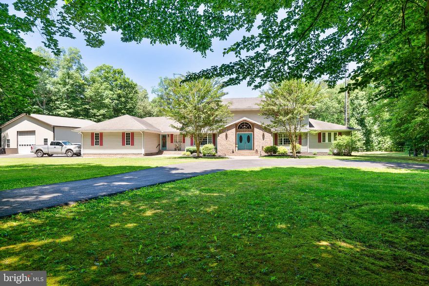 This Home CHECKS ALL THE BOXES! Luxury Estate Situated on 6.90 Acres!
Walking in you get an "Instant WOW"  starting with  a curved Grand Staircase! Just beyond  that you enter into a Large Family Room with Fireplace and 2 Sliding Glass Doors which leads to a Patio/Deck & In Ground Pool ALL of which overlooks a 1 acre Pond! Gourmet Kitchen with Loads of Cabinets up graded appliances, Two Islands  and Table Space. Including a spiral staircase to the second Level.  Kitchen opens to Large screened in porch and Patio. Separate Dining Room, Spacious Living Room & Office. Just down the hall is a Laundry Room with Lots of Cabinets and a wet sink. Primary Bedroom on First Floor which opens to Deck/Pool, connecting  Super Bath with Tiled Shower, Double Vanity and 2 Walk-in Closets. In-Law Quarters on First Floor with Bedroom, Full Bath & Living Room. Upstairs you will find 4 More Bedrooms, Family/Game Room and 2 Full baths! Outdoors is Spectacular! Starting with a 40x40x14 Pole Building with heated floors & 14 ' doors, Connected to that we have an additional shed and a lean too. Beautiful 38x14  pool with fenced in area  awaits you for your relaxing while watching and enjoying Nature overlooking your 1 acre Pond!  Property has Geo Thermal System, Whole Water filtration  system. Nothing to do but Move-in & Enjoy! Within Minutes to the Choptank River for all your Boating & Fishing Needs.  Conveniently located within an Hour to Annapolis, Ocean City & Delaware Beaches!