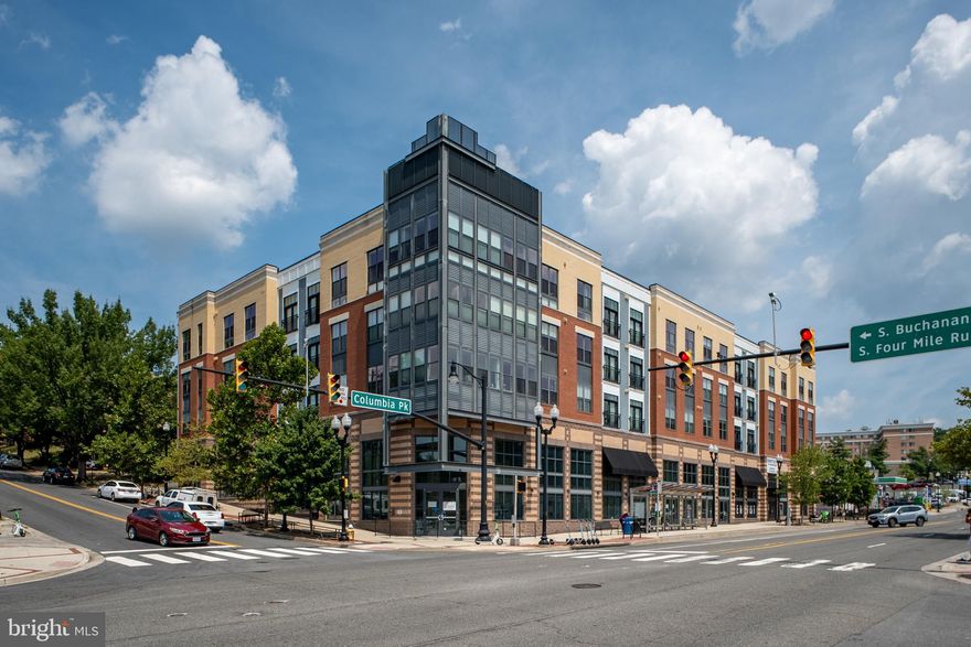 Welcome to Trafalgar Flats, a premium mid-rise community perfectly positioned along the W&OD Trail and the revitalized Columbia Pike corridor. This stylish 1-bedroom, 1-bath condominium offers 727 square feet of contemporary comfort, complete with in-unit washer and dryer and an assigned garage parking space (#64) for secure, convenient access.

Built in 2019, the building blends modern design with top-tier amenities. Residents enjoy a 24-hour fitness center, a private club room, a sleek lobby, and a beautifully landscaped outdoor plaza with lounge seating, a fire pit, and gas grills. Reserved indoor bike storage, on-site retail, and nearby conveniences—like CVS, Harris Teeter, and a variety of restaurants—make daily living a breeze.

Getting around is easy with multiple transportation options: Columbia Pike bus service right outside the building takes you to Ballston Metro just two miles away, while the Pentagon is only 3.5 miles and downtown D.C. just four miles from your door. I-395 and the Beltway are just minutes away, offering quick regional access.

Step outside and you’re moments from the W&OD Trail, perfect for biking or jogging, and surrounded by the vibrant shops, dining, and entertainment of Columbia Pike. Shirlington Village is also close by, offering theaters, restaurants, and year-round events.

With premium finishes, secure garage parking, and exceptional building amenities, this home delivers a perfect blend of style, convenience, and value in one of Arlington’s most vibrant neighborhoods.