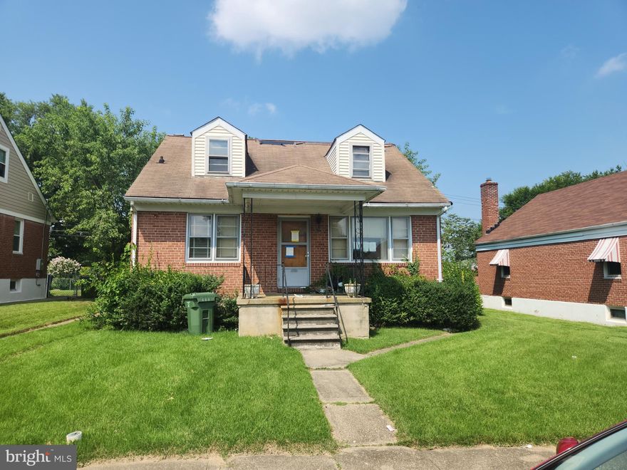 MULTIPLE OFFERS - HIGHEST & BEST IS DUE NO LATER THAN AUGUST 11, 2023...9:00 AM!!!  Brick CCD with Great Potential!  Main Level has Living Room, Dining Room, Kitchen, 2 Bedrooms & Full Bath.  Lower Level is Partially Finished with Workshop Area and Flush.  Walk Up Steps to Attic which could possibly be converted to additional Bedrooms.   Property is being sold As Is.  Purchaser to verify Real Estate Taxes, HOA/Condo Fees, Ground Rent - Seller will not redeem Ground Rent.  Cash Offers Require 10% EMD or $1000 minimum, whichever is greater and all Financed Offers Require 1% EMD or $1000 minimum, whichever is greater.   Purchaser can use whatever title company they prefer, but purchaser's title must coordinate with seller's title (Vendor Connect, LLC).   Property must be in MLS for at least 5 days before Seller will consider any offers.  Bank Addendum Come After Offer Acceptance.  Follow Directions in Bright Documents when submitting an Offer.