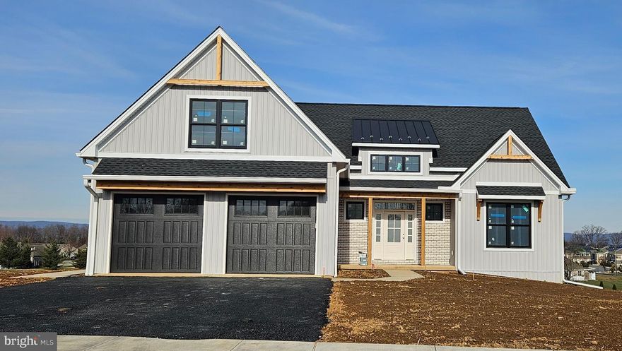 Welcome to the newest custom model home by Musser Home Builders in The Preserve at Stonehill Farm!  The Musser Brand brings QUALITY and details that are second to none!  The main level of this 2,763 square foot home will feature a kitchen with center island, custom cabinetry, granite countertops, coffee bar, walk-in pantry and stainless steel GE appliances.  Large great room with  42" brick , see-through fireplace with barn beam mantle. A dining room, laundry room and 2 additional bedrooms complete the main level.  Second floor features a 14'x20' flex room with full bath.  Covered rear porch with see-through brick fireplace!  Contemplated completion date is April 2026! Musser Home Builders consistently achieves energy results that exceed the building code by 45%!  Stonehill Farm is an environmentally and agriculturally sensitive preservation with NO HOA and NO further development.  The 750’ cul-de-sac contains 18 lots—only 6 remain available!