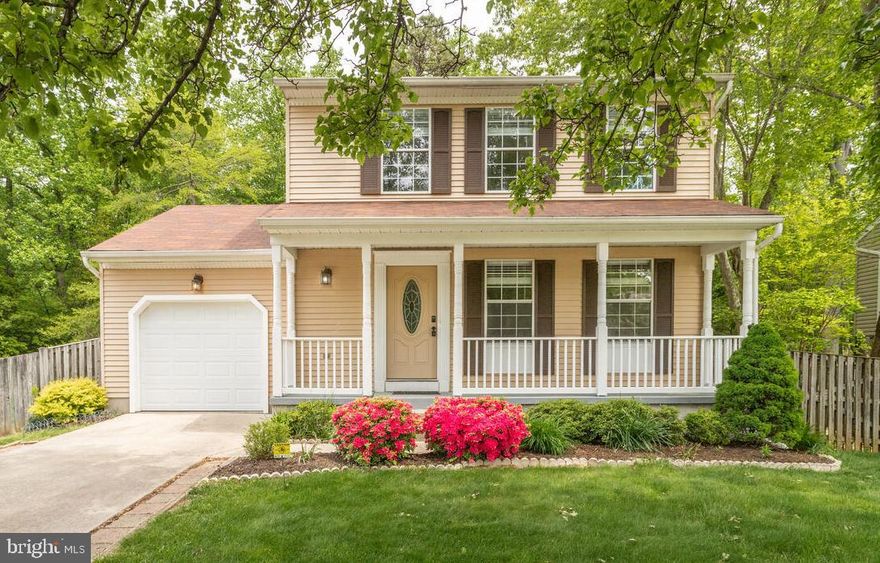 Pasadena 3 Bedroom, 2.5 Bath with 1 Car Garage.  Charming 2 story Colonial with Covered Front Porch and Basement.  Beautiful Hardwood Floors through out Main Level with Separate Dining Room and an Eat In Kitchen featuring Stainless Steel Appliance.    Brand New Carpeting Installed on Upper Level with 3 Spacious Bedrooms.  Primary Bedroom with Private Bath.  Carpeted Basement with Large Recreation Room and Bonus Room that can be used as an Office / Play / Game Room. Laundry Area with Additional Storage. French Doors off Kitchen lead to Covered 3 Season Sun Room with Vaulted Ceiling and access to Double Decks overlooking Large Level Rear Yard that backs to Wooded Common Area.  Privacy Fencing on both Sides and Split Rail along rear.  This is the Perfect Set up for Summer Cookouts and Entertaining.  Easy Access to all Major Commuter Routes.  30 Minutes to Fort Meade, Baltimore and Annapolis.   OFFER DEADLINE SUNDAY at 4pm.