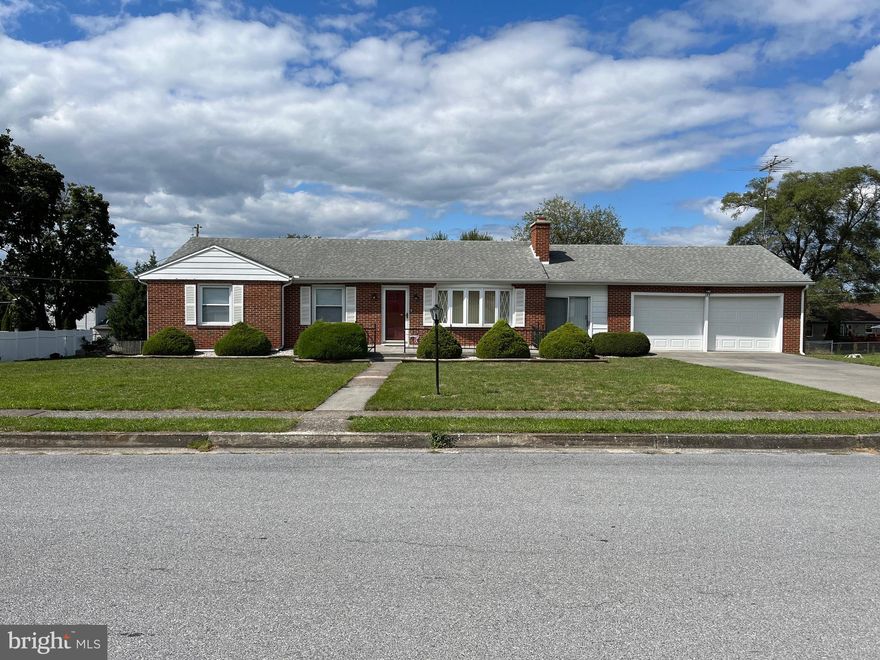 All Brick Rancher,  Features 3 Bedrooms,  1 Bath,   Wood Burning Fireplace,  Oil Hot Water Heat,  CAC Replaced Approximately 4 Years Ago,   Water Softener 5 to 6 Years Old.    Approximately 15 X 30 Screened Back Porch,  Full Unfinished Basement,  Enclosed Breezeway Between House &  Garage,   Over-Sized 2 Car Garage with Auto Door Opener,  Paved Drive,  Large .38 Acre Double Lot,  in a Well Established Community,  Minutes from Downtown  &  I-81.   Seller is Allowing a $3,000.00 Carpet Allowance.  Must See at $269,900.00.