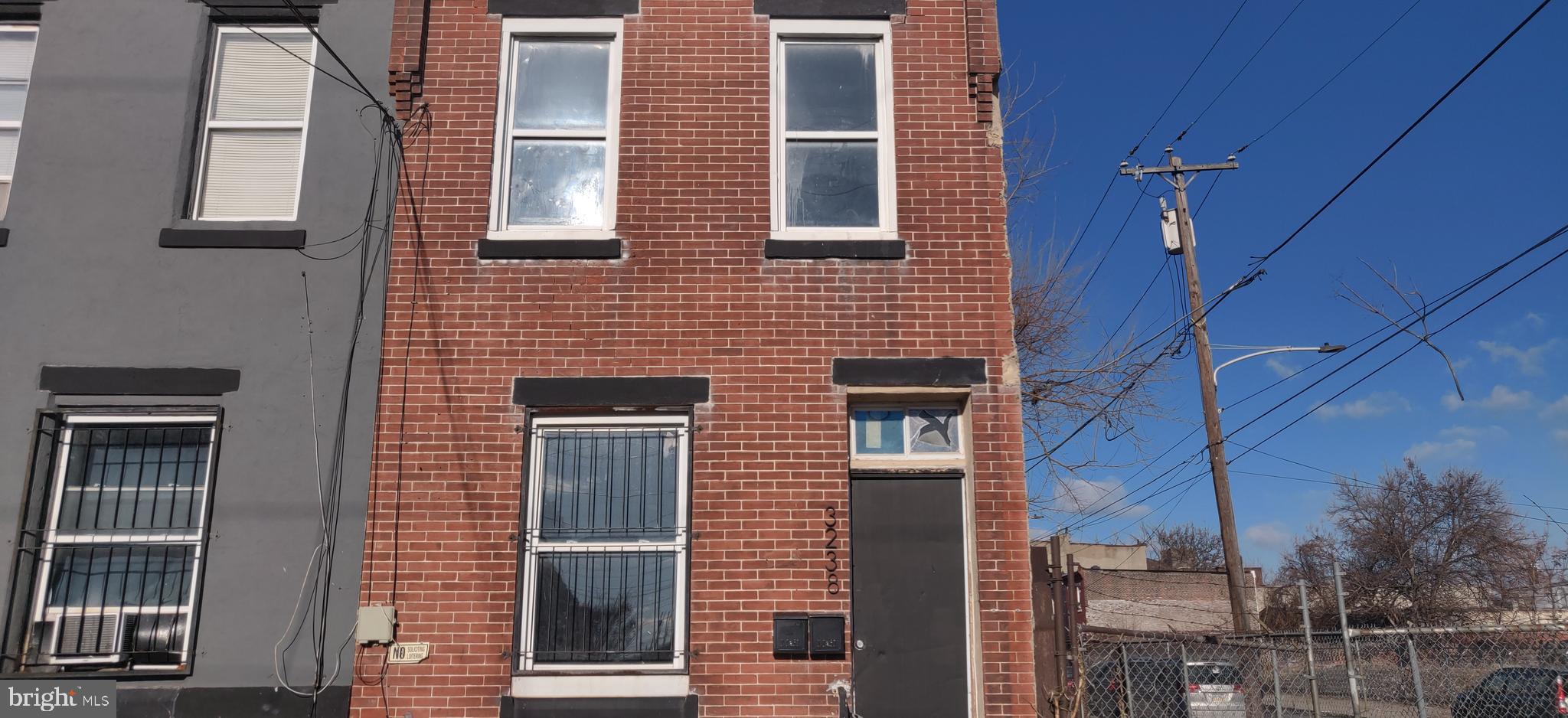 **GREAT CONDITION PROPERTY READY FOR YOUR PORTFOLIO OR FIRST INVESTMENT**The present layout is a first floor 1 bedroom and 2nd floor big studio with small office space. Both units have LVP flooring, exposed brick throughout the entire NE facing wall, modern hallway bathrooms with shower/tub combos and nice tile. The roof has recently been done and property painted. The basement houses the mechanicals and is clean, dry and good for storing maintenance supplies or allowing Unit 1 to access. Each unit has their own breaker box with both PECO meters in the basement. There is a rear fenced yard area accessible for Unit 1 also. Schedule your showing today! Great value for the location. All offers will be presented, property is sold in as is condition, deposit of $2500 must be made within 3 days of signed agreement of sale. It is suggested buyer uses MBA Abstract for title.