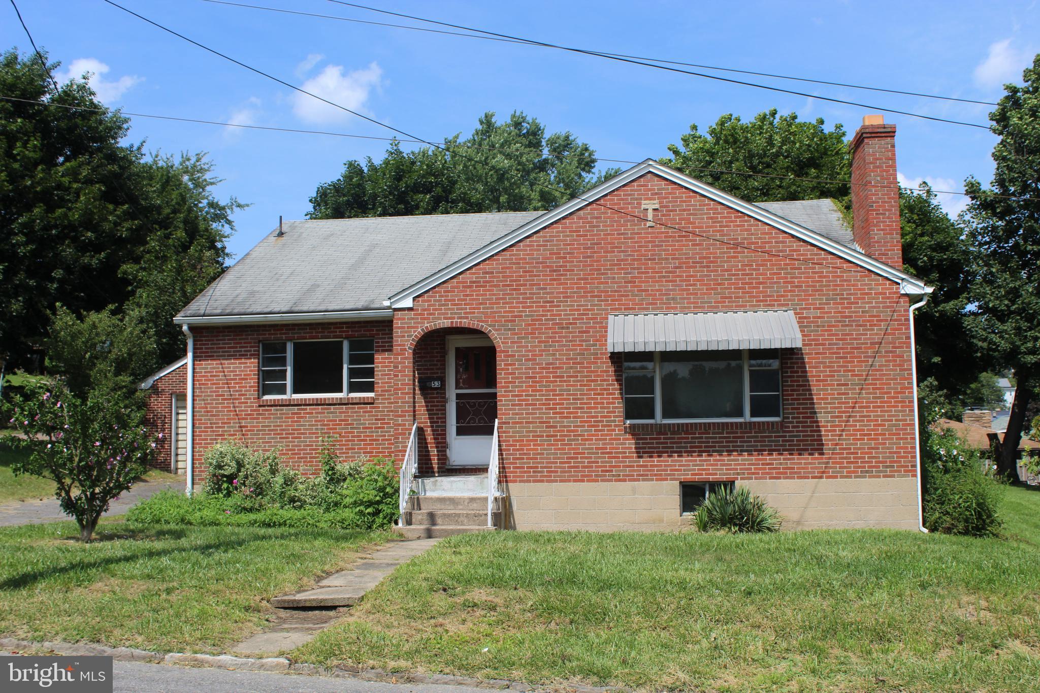 CHECK OUT THIS BRICK RANCHER LOCATED IN THE HEART OF FROSTBURG - 3 BDRMS - 2 FULL BATHS - CENTRAL A/C - HARDWOOD FLRS - STREET HAS LOW TRAFFIC VOLUME - THIS HOME HAS A DETACHED ONE CAR GARGE WITH A PRIVATE DRIVEWAY - FRONT REAR AND SIDE YARDS - VERY ACCESSIBLE TO I-68 - FROSTBURG STATE UNIVERSITY AND DOWNTOWN FROSTBURG
