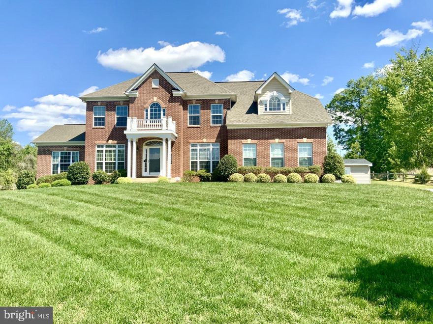 COME AND BE WHOA'D BY THE INTERIOR AND EXTERIOR FEATURES OF THIS BEAUTIFUL COLONIAL NESTLED ON A TAD OVER 2 ACRE LOT. DOUBLE STORY FOYER WITH PICTURE MOLDING & A PALLADIUM WINDOW THAT ATTRACTS LOTS OF NATURAL LIGHT, GLEAMING HARDWOOD, RELAX IN THE FAMILY ROOM WITH VIEWS OF THE KITCHEN AND SUN ROOM, FORMAL LIVING WITH ACCESS TO THE SIDE SOLARIUM/FLORIDA ROOM  AND GRAND ENTRANCE TO THE DINING ROOM, FIRST LEVEL POWDER ROOM, THE UPPER LEVEL OFFERS 4 SPACIOUS BEDROOMS, 3 FULL BATHROOMS, MASTER SUITE TO DIE FOR W/ A MASTER BATHROOM OF YOUR DREAMS, WALK IN CLOSETS & MASTER SITTING ROOM. THE FINISHED BASEMENT OFFERS A HUGE REC AREA, 2 BONUS ROOMS, USE ONE AS A MEDIA/THEATER ROOM FOR MOVIE NIGHT AND THE OTHER AS A GAME OR 5TH BEDROOM, WET BAR FOR COLD BEVERAGES & ENTERTAINMENT, 4TH FULL BATHROOM, BASEMENT HAS A COMBO OF W/W CARPET & HARD SURFACE FLOORING. THE EXTERIOR BOASTS BEAUTIFUL TRADITIONAL BRICK, A TWO CAR SIDE LOAD GARAGE, WITH A PAVED DRIVEWAY FOR AT LEAST 6 VEHICLES. HOME CONVENIENTLY LOCATED IN A SOUGHT AFTER BRANDYWINE COMMUNITY.