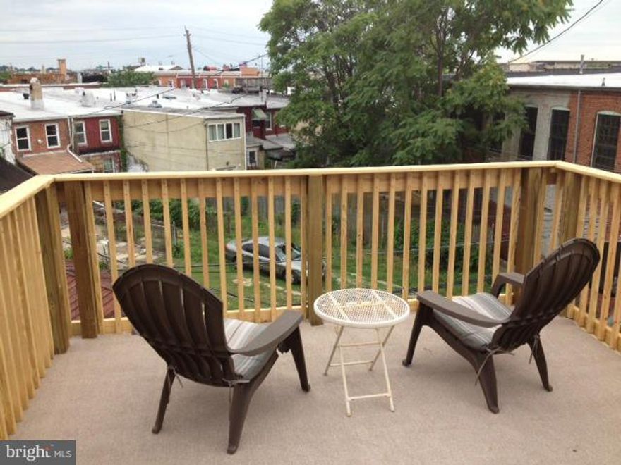 Totally Renovated Townhouse Within Walking Distance of the Stadium & Downtown Inner Harbor. Hardwood Floors, Crown Molding, Exposed Brick & Iron Railings on Stairs. Granite with Stainless Steel Appliances in the Kitchen, with Lots of Cabinet Space. Super Bath. Basement Could Be Used for Room or Storage. Rooftop Deck that has Stairs from Inside.