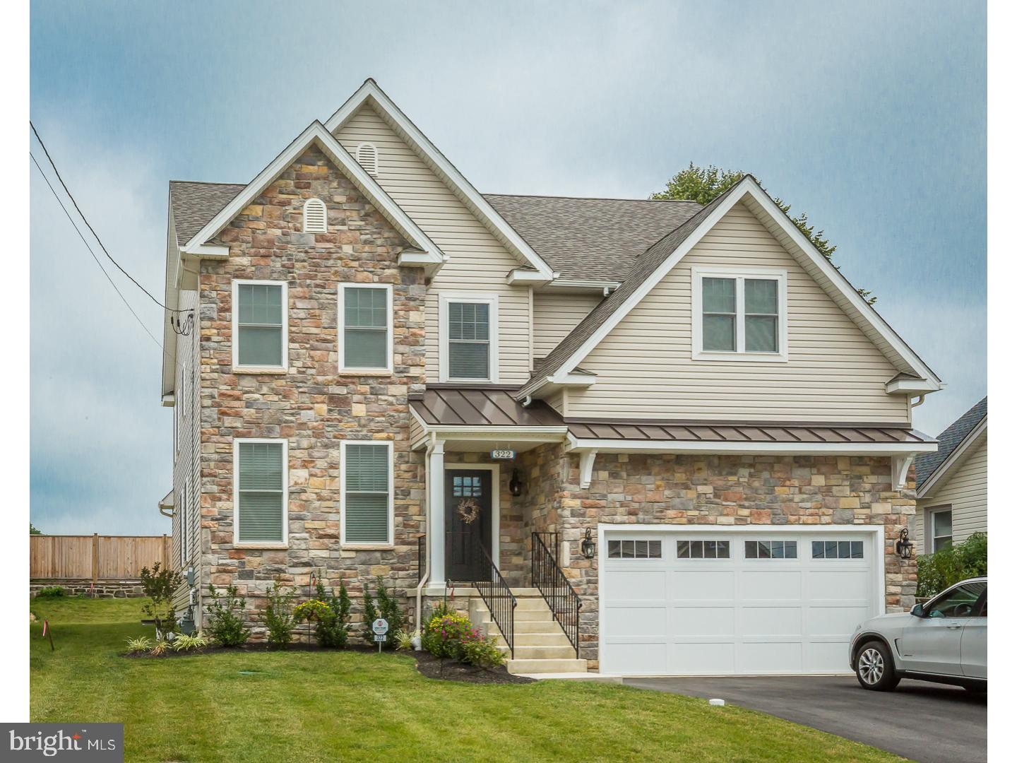 New Construction in the heart of Havertown!! This stunning home currently being built by custom homebuilder, Dorazio Construction, includes upgrades & attention to detail throughout. This quaint gathering of five custom homes offers walkability to pubs, parks, shopping, restaurants and more!! Proudly presenting 4 bedrooms, 2.5 baths, formal living room & dining room with crown molding and  ' prefinished hardwood flooring throughout the first floor. The gourmet kitchen is a Chefs delight with granite counter tops, maple cabinetry, stainless steel appliances and a center Island. Entertaining is made easy with this open floor plan. The Great room bodes a vented gas stone fireplace. The first floor is complete with a powder room accented with a pedestal sink & mud room, offering convenient access to the 2 car garage. Stylish Sliders off the family room offers access to the backyard complete with a paver patio perfect for outdoor entertaining. The elegant staircase which consists of oak treads and handrail with painted balusters and risers compliment the spacious hallway. Upstairs you will find a Large Master Suite with His & Her walk in closets and a spectacular Master Bath which boasts a 5' Soaking tub, cultured his and her vanities, and a seamless glass shower enclosure. Three additional bedrooms bode large closets and lots of natural light. The second floor hall bath is complete with bathtub and chrome faucets. The Laundry room is conveniently located on this level with an 18" Laundry tub. Downstairs is the unfinished basement with 100K BTU gas furnace with 3.5 ton AC unit, 50 gallon gas direct vent hot water heater. Location is ideal within walking distance to Oakmont Shops, Haverford Library and Award Winning Haverford Middle and High Schools. Walk to Rt. 100 Trolley, Close to public transportation and Rt. 476, R5 in Wynnewood, 20 minutes to Center City Philadelphia and the Philadelphia International Airport. Haverford Township was recently voted #1 in PA Parks and Recreation, Do not miss out on this beautiful new construction home!! Don't miss your chance to buy NEW in Haverford Township. Additional Details: Energy efficient windows throughout, Building specification: IRC 2015 Building Code for the environmentally conscious homeowner. Exterior cladding consists of Cultured stone veneer and vinyl siding.