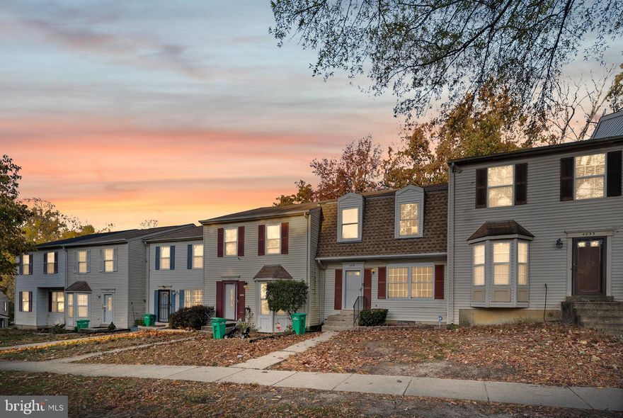 Welcome to 4035 Silver Park Terrace, a charming and well-maintained townhouse nestled in the heart of Suitland, Maryland. This beautiful home offers approximately 1,240 square feet of comfortable living space and features two spacious bedrooms and two and a half bathrooms. The main level boasts an inviting open-concept design with a bright living area, a dining space perfect for entertaining, and a kitchen ready for your personal touch. Upstairs, you’ll find generously sized bedrooms and a full bath, while the lower level provides flexible space ideal for a recreation room, home office, or storage.
Step outside to enjoy a private deck or patio, perfect for relaxing with a morning coffee or hosting gatherings with friends. Located in a peaceful, established community, this home offers both comfort and convenience. You’ll be just minutes from the Capital Beltway (I-495), the Suitland and Naylor Road Metro stations, and a variety of shopping, dining, and entertainment options throughout Prince George’s County. With a low HOA fee and excellent proximity to Washington, D.C., this property is ideal for first-time buyers, professionals, or investors seeking a great opportunity. Don’t miss your chance to make 4035 Silver Park Terrace your new home. Schedule a private tour today!