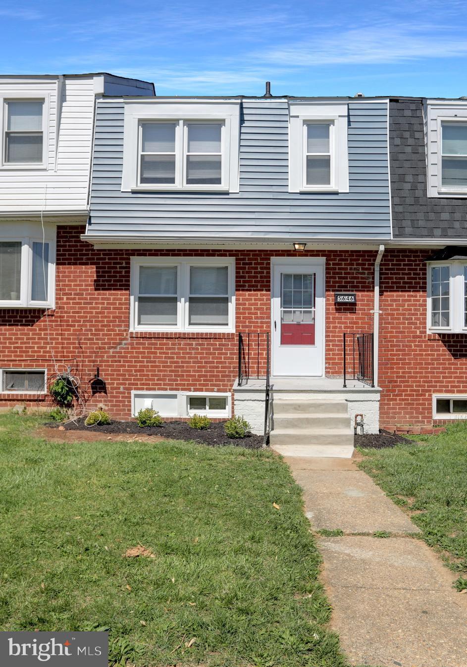 Beautiful 3 bedroom townhome in Baltimore County featuring modern updates throughout! Enjoy the tastefully updated kitchen cabinetry/breakfast bar, Quartz counter tops & new appliances. This home features generous sized bedrooms & closets, new vinyl plank flooring throughout, updated windows, roof, gutters, HVAC and more! The walk out basement has been finished into a delightful Rec Room with recessed lighting, a den and full bathroom. The rear yard features a 2 car parking pad and a large deck. This home is turn key in a convenient location with access to all amenities, I-695 & I-95. Don't miss this gem!