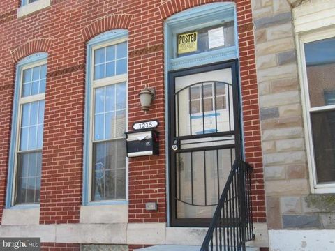 Townhouse For Sale - 1215 E Preston Street<br/> Baltimore City County, BALTIMORE, MD 21202