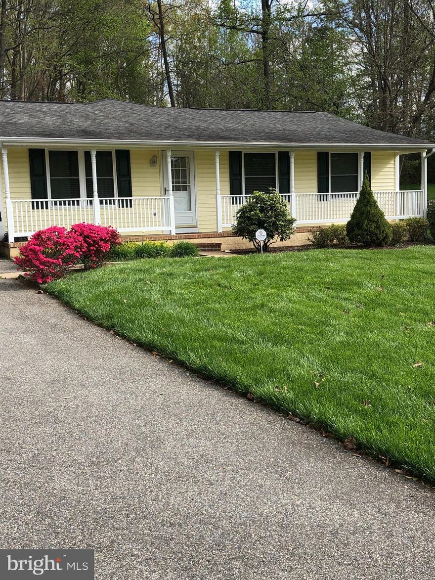 Welcome home to this Large 1,760 sq ft. Very Well Maintained 4 bedroom . 2 bath Rambler! Enjoy sitting on your front porch which overlooks landscaped  lawn! Private lot trees on 2 sides No HOA! Backyard includes shed. Home has great open floor plan, Primary family room has Fireplace and open to Eat in kitchen. Kitchen has nice size pantry , stainless steel appliances ,practically new dishwasher ( rarely used)  Garage access off kitchen along with access to second family room ! This can be used for Schooling, office etc. Access to backyard from second family room. 
Spacious Primary suite  off second family room separate from rest of home for privacy! Primary bedroom has  Walk in Closets and Full bath including Soaking tub!! Bedrooms 2 & 3 on separate wing. Garage contains peg boards to hang tools and shelving! 
**New vapor barrier installed 2014, Washer 9 months old, HVAC serviced regularly, Humidex system, Air ducts cleaned 6/21, New Sump pump, Freezer in garage conveys**