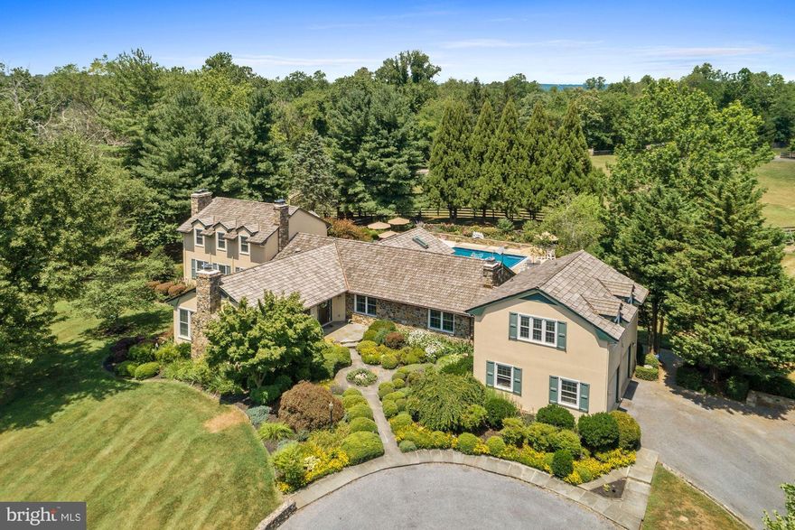 Amazing offering -Original Takaro Farm. Fabulous turn key Equestrian Estate. Main home with 3BR, 4FB & 7 Fireplaces.  Formal living and dining rooms. Large kitchen with dual ranges, wine cooler, & granite countertops. Kitchen opens up to spacious family room with stone fireplace. First floor office/study with built in bookcases. Main level Master Bedroom plus  two more ensuite bedrooms on the upper levels. Gorgeous sunroom with slate flooring  and exposed stone walls overlooks  the in ground  pool and flower gardens. Finished basement with separate apartment and private entrance.  Owners have made many recent upgrades including new roofs, HVAC systems, and a whole house generator. Equestrian amenities  are ready  for you to enjoy whether amateur or professional. . They include a 7 stall center aisle show barn that has its own office/guest quarters complete with hardwood floors and exposed beams, kitchen and a full bath. Wash stall, climate controlled tack room with half bath, separate feed, and storage/blankets rooms. Nicely laid out paddocks, run in sheds with electric and Nelson auto waters. Large riding ring constructed in 2017. Amazing ride out. Prime Piedmont Fox Hounds Territory. The property also includes an amazing pond with fountain feature, chicken coop, raised vegetables beds, irrigation system & gorgeous stone work/walls throughout the property. Potential for 3 rental income spaces. High Speed Internet. Land in easement.