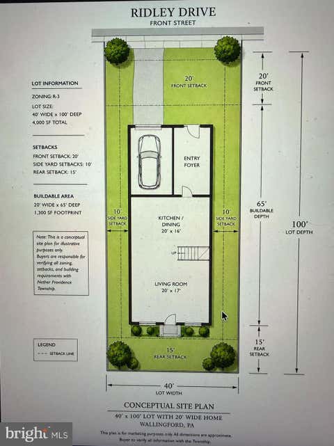 Vacant Land For Sale - 21 Ridley Drive<br/> WALLINGFORD, PA 19086