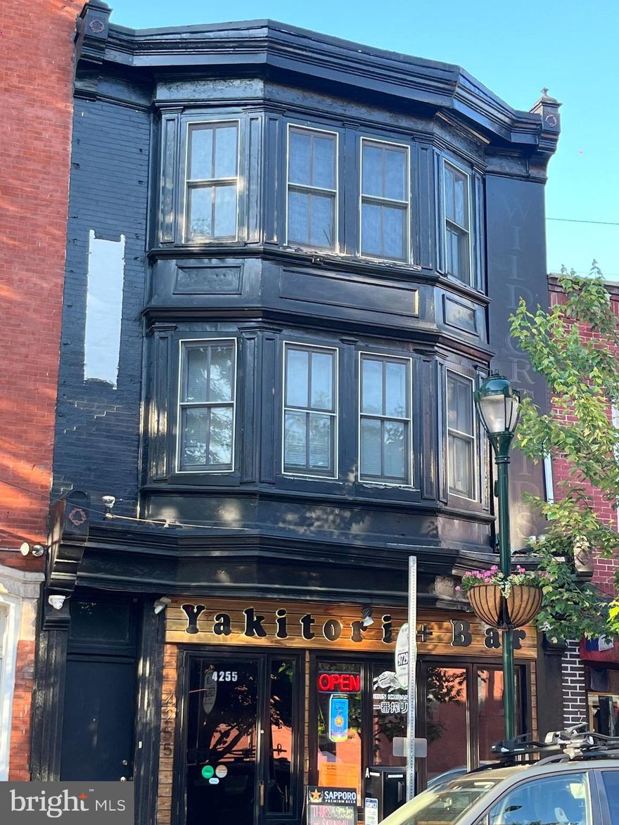 MLS Listing Description for 4255 Main St, Philadelphia, PA 19127

Price: $1,600,000

Property Overview:
Welcome to 4255 Main St, an exceptional mixed-use property in the heart of Manayunk, Philadelphia. This prime investment opportunity offers both residential and commercial spaces, perfectly situated on the bustling and highly desirable Main Street.

Property Features:

Two Units:
Top Unit: A spacious 2-bedroom, 2-bathroom apartment with modern amenities, perfect for owner-occupancy or rental income. The unit features an open floor plan, hardwood floors, a fully equipped kitchen, and ample natural light.  

Bottom Unit: A restaurant with 3 year lease


Investment Highlights:

Dual-income streams from residential and commercial units.
Turnkey restaurant business included in the sale.
Option to enhance the restaurant’s offerings with a liquor license.
Prime location with high foot traffic and visibility.
Don't miss out on this unique investment opportunity in one of Philadelphia's most dynamic areas. Schedule your showing today and explore the potential of 4255 Main St, Philadelphia, PA 19127.