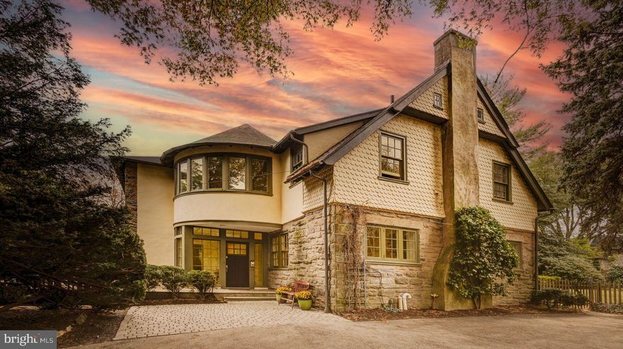 Welcome to 8016 Navajo Street in the coveted St. Martins section of Chestnut Hill. Sitting high above the street, this move-in ready house offers privacy on a most charming street. Originally a carriage house/stable
to accompany 'The Towers' on Seminole Avenue (since demolished), this Queen Anne building stands 2 stories high w/stone & shingled exteriors, a 2 story hipped east wing, round turret & stuccoed entrance pavilion. Melvin H. Grebe, a well known builder of the 20s altered the carriage house in 1923 into a single family dwelling and Lynch Martinez architects updated it 50+ years later. Fabulous Kitchen/ Family Room Combination Opens to Large Wooden Deck. The Dining and Living Rooms have southwestern exposures and views out to a lovely fenced in backyard with covered flagstone patio. Upstairs 4 Bedrooms 3 full Bathrooms and Laundry.  There’s something quite special about Navajo Street between Willow Grove and W. Hartwell Lane. In fact, it is no surprise this hidden gem of a block with wonderful Cotswolds homes has become one of the most desirable and quiet neighborhoods in Chestnut Hill. Come see the elegant details of this beautiful and manageable home with a wonderful history and perfect access to the Chestnut Hill West train line, Pastorious Park, Wissahickon Trails and Germantown Avenue.

First Showings Friday, October 18th, Open House on Saturday, October 19th from 1-2:30pm. No Prior Appointments.