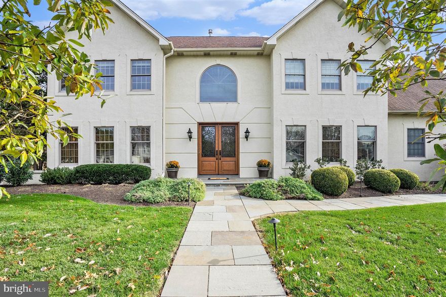 Welcome to this exquisite residence nestled in the sought after Upper Dublin-Dawesfield community.  Recently renovated throughout, this home boasts an impressive curb appeal featuring a striking Paladium window, solid wood double doors adorned with iron-detailed glass, and enchanting hardscape walkways illuminated by tasteful lighting. Upon entering through the two-story foyer, you’ll be greeted by gleaming hardwood floors and impeccable millwork showcasing elegant columns and archways and an impressive turned staircase. The living room and dining room, adorned with recessed lights, a gas burning fireplace, and hardwood floors with a stylish carpet inlay, offer spacious and inviting areas perfect for hosting gatherings and entertaining guests. The glass pocket doors lead you into the exceptional library/study, a truly special space with patio access, ideal spot to relax and enjoy the outdoors. The great room boasts a vaulted ceiling, recessed lights, hardwood floors, and an array of captivating windows, creating an inviting ambiance perfect for unwinding with music from the surround sound system that graces multiple rooms in this home. The great room seamlessly flows into the exceptional gourmet kitchen, a chef’s dream equipped with a granite island, tile floors, stainless steel appliances including two ovens, a microwave, a 6- burner cooktop, a warming drawer, dishwasher and complemented by a butler pantry/wet bar or coffee station with wine/beverage refrigerator, attractive glass cabinets with lights. Adorned with ample cabinets and a charming tumbled marble backsplash, this kitchen is a culinary haven. Adjacent to the kitchen, the breakfast room and outdoor patio provide delightful spaces for savoring morning coffee or hosting barbeques with friends. Completing the first floor is a customized mudroom/laundry room, powder room, and a three-car garage with newer garage doors.  On the second floor, discover the expansive main bedroom, a haven of comfort and luxury. The recently renovated main bath is a sight to behold, featuring a generously sized double tile shower and an array of exquisite details that elevate the space to unparalleled levels of refinement. Step into the vast customized walk-in closet through frosted glass double doors, an organizer’s dream that connects to an additional space, offering versatile possibilities. This adjoining space, adorned with extra built-in closets, presents an opportunity for an additional office or a serene retreat, further enhancing the functionality of this remarkable home. The second floor also hosts three other generously proportioned bedrooms, each offering ample space and comfort. Among them, a charming princess suite boasts a private bath, providing secluded and comfortable space for guests or family members. Additionally, a large hall bathroom with double sinks cater to the needs of the household with convenience and style. The lower level, where entertainment and relaxation thrive. This remarkable basement is an entertainment haven, boasting a wet bar and media room, complete with home theater,  great spot to hangout and watch the games with friends and family. The convenience continues with a full bathroom, ensuring comfort for guests and enhancing the functionality of this lower level retreat. A dedicated fitness room caters to health enthusiasts, providing space for workout and wellness routines within the comfort of your own home. Offering both convenience and accessibility, Bilco doors lead seamlessly to the outside, allowing easy access. This home is equipped with two-zone HVAC systems, ensuring optimal comfort throughout, regardless of the season. Additionally, a newer whole house generator provides peace of mind during unforeseen circumstances, a  newer custom shed,  a newer roof stands testament to the meticulous care and maintenance this home has received. This property has approx 5,000sf including the finished basement. Don't miss out on this amazing home!