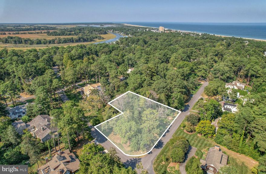 Rarely available corner 0.68 +/- acre building lot in the highly coveted community of Henlopen Acres. The build-able footprint of this oversized lot offers the potential for an expansive floor plan, large pool, hardscape, landscape gardens, and more. Centrally located within walking distance to the Lewes Rehoboth Canal, community marina, and Rehoboth Art League. And only a short bike to the Henlopen Acres Beach Club, private beach, and the shops and restaurants that line Rehoboth Avenue. Don't miss this excellent opportunity to build your dream home!