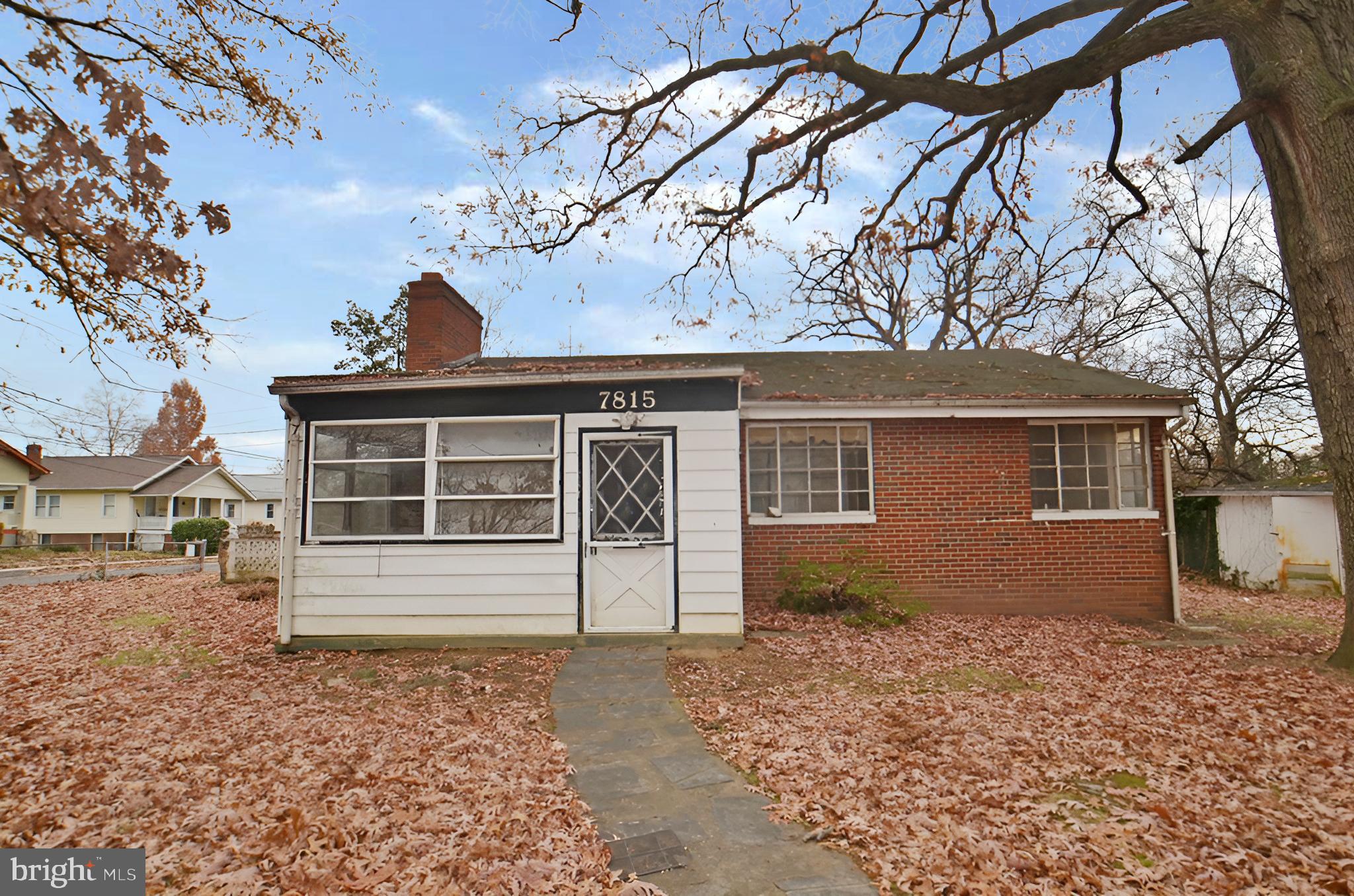 All brick rambler located in the heart of Silver Spring, 3 br 2 full bath SFH with Living room with vaulted ceilings and fireplace, Dining Area, HWF throughout, screened front porch, full basement with family room area, laundry, and an extra room that could be used as an office, located on corner lot. Located close to the neighborhood park, only a few blocks from bus stop, and convenient to shopping, schools, and major thoroughfares for easy commute.