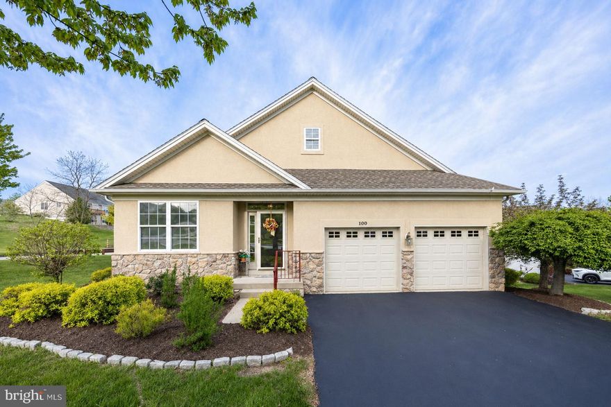 Welcome to 100 Gaston- an exceptional 3-bedroom, 3-bath home situated on a corner lot  in the highly sought-after community of Hillview, where low-maintenance living meets a truly resort-style lifestyle.  Thoughtfully updated for peace of mind, the roof, water heater, and  HVAC  have all been replaced within the past five years. Inside, you’ll find generous living and entertaining spaces designed for both comfort and functionality. The main level features a versatile den, a combined living and dining room, and a well-appointed kitchen with an island and newer appliances . The kitchen opens seamlessly into the family room. Here, a gas fireplace creates a warm and inviting focal point—perfect for cozy evenings at home.   Just beyond, the sunroom offers a bright and cheerful retreat, ideal for enjoying your morning coffee while overlooking the expansive wraparound Trex deck. Positioned at a higher elevation within the community, this outdoor space provides both privacy and scenic views.  The main floor also includes two bedrooms: a guest bedroom with a nearby hall bath, and a spacious primary suite complete with tray ceilings, two walk-in closets, and a private ensuite bath.  Upstairs, you’ll find even more flexible living space. The open loft area is perfect for a second TV room, home office, or playroom, along with a third bedroom and full bath—ideal for guests or extended stays.  Storage is abundant throughout the home, and also in  the expansive walkout lower level which offers endless potential— it is ready to be finished to suit your needs. There is also a 2 car car garage.  A complimentary one-year home warranty adds extra value and confidence. Residents of Hillview enjoy an unmatched array of amenities, including indoor and outdoor pools, a clubhouse, community garden, pickleball and tennis courts, and a fully equipped fitness center. Conveniently located near major transportation routes, this home offers both tranquility and accessibility.    Schedule your private showing today and experience all that this exceptional home and vibrant community has to offer!