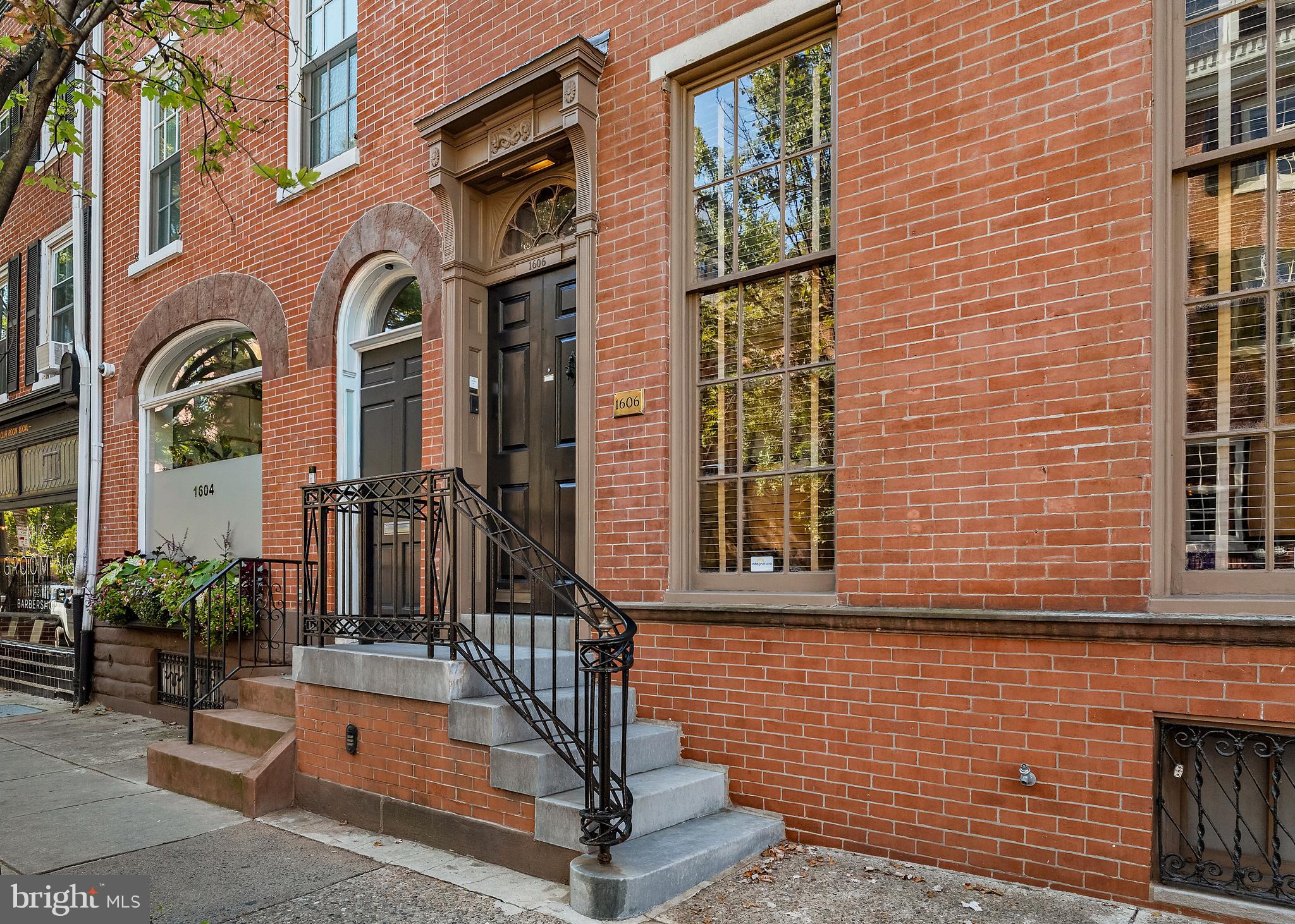 1606 Pine Street is a great opportunity to LIVE, WORK and THRIVE all at the same address. Experience unparalleled city living in this extraordinary mid-1800s, 4,300-square-foot brick townhouse that extends the entire block from Pine Street to Waverly Street, a rare find in the heart of Rittenhouse Square. Exquisitely built, thoughtfully designed, and meticulously preserved, this home offers everything one could desire - including 1,100 square feet of office/work space on the first floor!.
Enjoy breathtaking Philadelphia skyline views from the expansive roof terrace, complete with an irrigation system, or take advantage of the heated GARAGE for added convenience.
Inside, the home is adorned with luxurious designer details throughout, featuring four spacious bedrooms, four full bathrooms, a powder room, walk-in closets, and sunlit living areas. The newly renovated, oversized kitchen and spacious public rooms are perfect for entertaining, while an entire floor of flex space—currently an interior design firm’s office—can easily be converted into additional living quarters or a separate apartment.
This is a one-of-a-kind opportunity to own a remarkable home in Rittenhouse Square. Please note: This property will not be available for open house viewings. Contact us to schedule a private tour of this exceptional home.