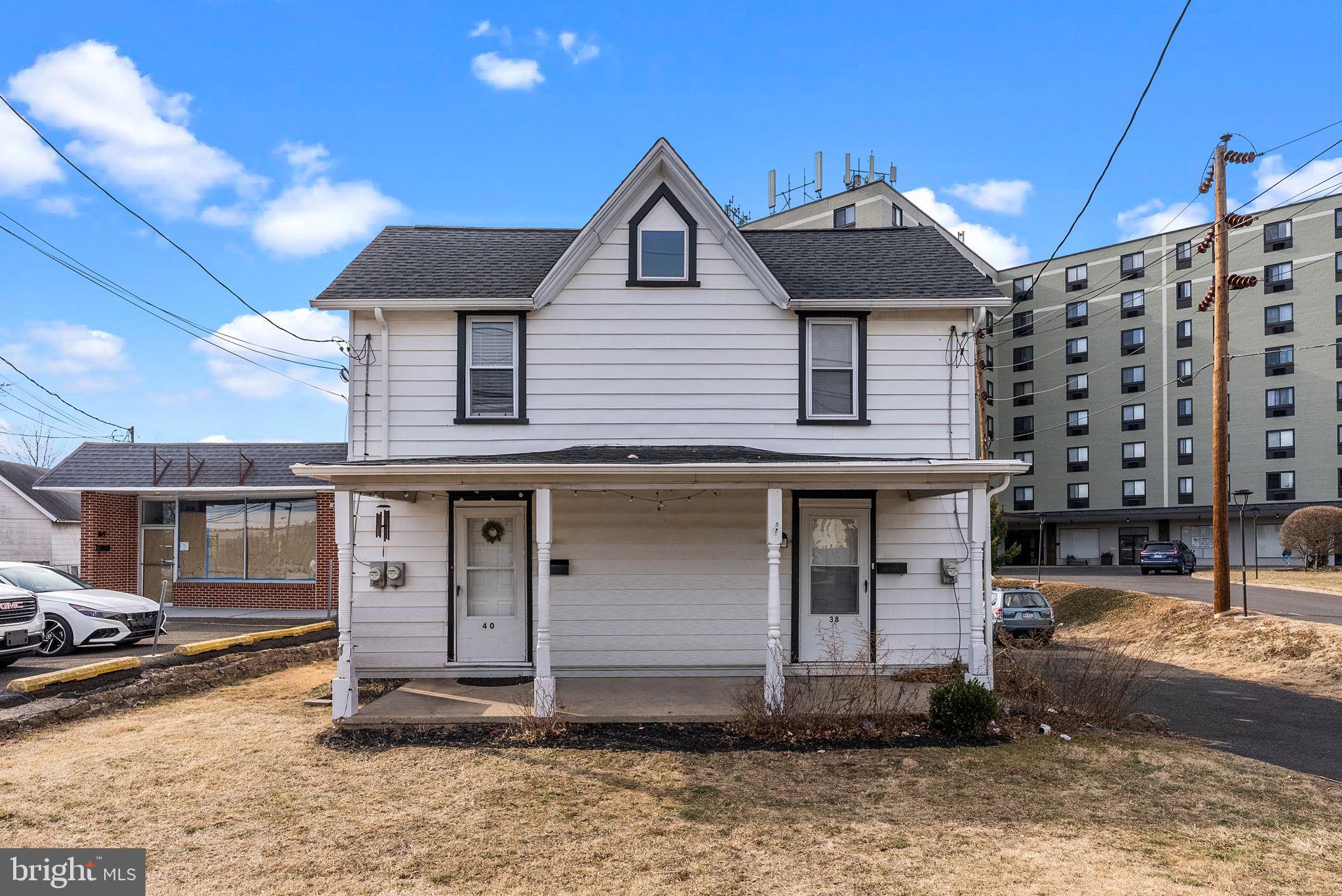 Well-maintained twin duplex in the heart of Hatboro that offers fantastic rental income opportunity. Each unit is two bedroom, one bath. The residence is conveniently located directly across the street from the Hatboro train station. Your tenants will love the ease of commuting to Philadelphia and surrounding areas. Enjoy the proximity to Hatboro's charming downtown, with shops, restaurants and local amenities just minutes away. This duplex is a smart investment with strong cash flow potential. The monthly rental rate is currently under market value. Each unit has an eat-in kitchen and spacious laundry room with both bedrooms upstairs. The half basement provides each unit with storage. Separate heat and electric. Recent updates include a new roof in 2020, a cosmetic update in each unit with new carpets and paint in 2023 and a new HVAC/boiler in 2023. Schedule your showing today before this one is gone!