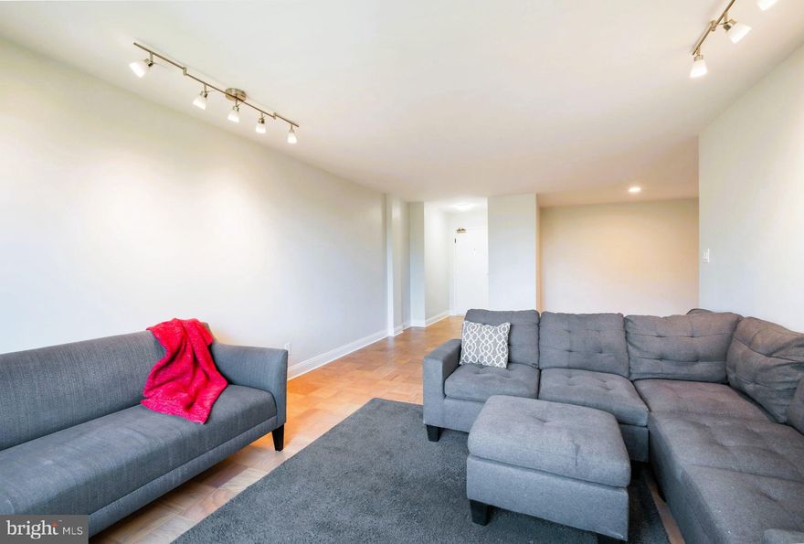 Gorgeous, renovated two bedroom condo featuring large picture windows filling the unit with light. 
Newly refinished floors and freshly painted, in a concierge-attended property, this unit is the perfect home for a contemporary lifestyle. 
Full bathroom was completely renovated in the last few years and recent upgrades have added vibrancy to its luxury appeal.
Likewise that kitchen was completely replaced and the stainless steel appliances are only a few years old.
Featuring an outdoor pool, fitness center, free parking, and many other amenities — the Whitehall Condominium offers an affordable option for an exceptional location, close to Walter Reed, two Metro stations, and steps from the many restaurants and shops of Downtown Bethesda's Woodmont Triangle.