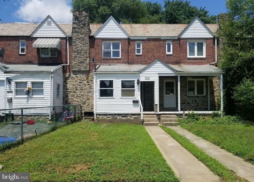 Exciting chance to own this solid brick rowhome in Brooklyn neighborhood. Enjoy nice room sizes, wood floors, enclosed porch and ample rear yard. The basement has family room , antique stove and plenty of room for storage. Conveniently located near schools, parks and major commuter routes.