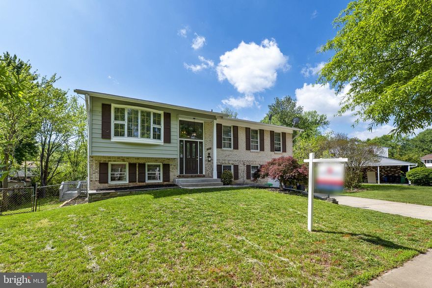 Welcome to 7503 Newburg Drive, freshly painted, New hard wood Floors all over. 4 bedrooms, 2 full baths. Kitchen with Stainless Steel appliances. Large Deck waiting for your summer enjoyment. Fully finished walk out basement leading to an open compound. Owner never operates fireplace. Property full of opportunities, close to shopping complex and Malls. Close to 295 and 495.