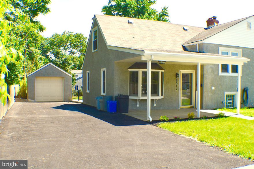 Fully rehabbed from top to bottom just a few years ago, this beautiful Andorra twin has been meticulously renovated with every detail in mind. The first floor living/dining area has dark stained hardwood floors and flows into the open concept kitchen area with ceramic tile, stylish cream-colored cabinets with soft-close hinges, and all stainless steel appliances featuring dishwasher, 5-burner oven range and side by side refrigerator with water/ice dispenser. The granite counters offer plenty of work space including a built-in desk area and recessed, extra deep sink with garbage disposal. The main level easily flows down to the fully finished basement with over-sized washer and dryer and full bathroom. Extra storage has been laid out wherever possible, maximizing your options. Enjoy the comfort and low cost of a brand new high efficiency central air conditioning and heating system throughout the entire house. In fact, the entire house has been re-insulated for maximum efficiency and all wiring brought up to current code standards. Three ample bedrooms upstairs, all with hardwood floors and large closets, round out the sleeping quarters along with a full bathroom with tub. More storage options in the easy-to-access attic. The owners even recessed 2 full-sized dressers into the walls of the upper bedroom to gain extra square footage. Outside you will find a large detached garage, giant driveway that fits 3-6 cars and fenced in yard with a lush lawn. Make your appointment today to see this gem in person. It is sure to please. Very close to the Andorra shopping center, Wissahickon Park & Forbidden Drive, and the shops & restaurants of Chestnut Hill, with easy access to all major highways. Available early to mid March. Strong credit over 650 and verifiable income required. Pets considered - no aggressive breeds. First, last and one month security due at lease signing. Tenants pay all utilities.