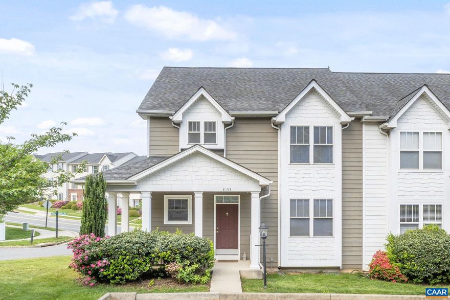 Open House 6-22-25 11am to 2pm! Motivated Seller.  This Spacious End Unit Townhome is located in the sought after community of The Pavilions at Pantops! This home features a first floor primary bedroom, with large walk-in closet and 9ft ceilings. There is a second primary bedroom on the second level with a vaulted ceiling, balcony, walk-in closet and large bathroom with a soaking tub. Truly a one of a kind home that offers seasonal mountain views, sunsets and afternoon sun. This home features hardwood floors throughout the first level, 2nd level landing and hallway, and the basement stairs.  Crown molding and 9ft ceilings are throughout the home. The kitchen has Quartz countertops along with stainless steel appliances, a gas stove, cherry cabinets, and a breakfast bar. The fully finished walk-out basement w/ full bath offers endless opportunities. (playroom, home gym, home theatre, another bedroom).  The exterior has Hardiplank siding, covered front porch, and rose bushes!  The Pavilions at Pantops is conveniently located  to I-64, shopping, Sentara Hospital, Darden Towe, Rivanna River access and Rivanna Trail and all of the charm Charlotteville has to offer. The community provides lawn care included in the HOA.,Quartz Counter