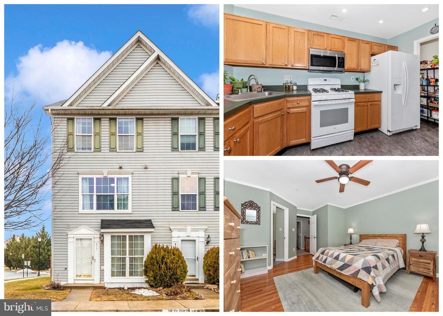 ***OPEN HOUSE*** Saturday, March 7th from 1-3pm ***OPEN HOUSE*** Spacious three-level end-unit townhome with 3 bedrooms, 2 full baths, and 1 half bath. The main level showcases an open living room and a large eat-in kitchen that flows naturally for both quiet evenings and casual get-togethers. The second level offers a cozy family room, one bedroom, a full bath, and conveniently located washer and dryer. The third level features a private primary suite with a large full bath, along with an additional bedroom. A fully fenced backyard with storage shed and two assigned parking spaces complete the home.  The roof is scheduled to be replaced.   Conveniently located close to commuter routes, shopping, dining, and downtown Frederick.
