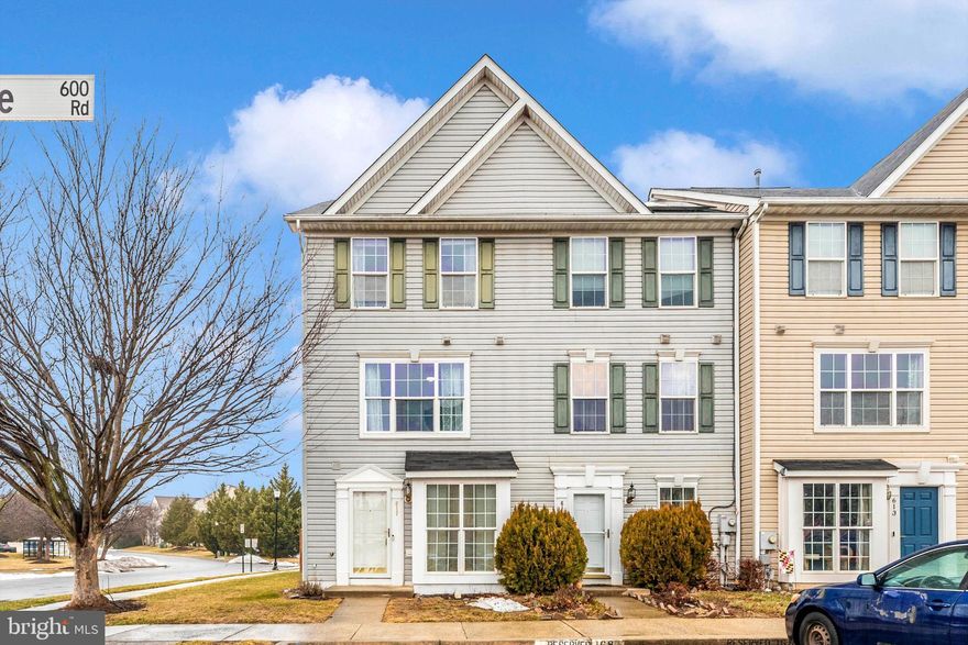 ***OPEN HOUSE*** Sunday, February 22nd from 10-12pm ***OPEN HOUSE*** Spacious three-level end-unit townhome with 3 bedrooms, 2 full baths, and 1 half bath. The main level showcases an open living room and a large eat-in kitchen that flows naturally for both quiet evenings and casual get-togethers. The second level offers a cozy family room, one bedroom, a full bath, and conveniently located washer and dryer. The third level features a private primary suite with a large full bath, along with an additional bedroom. A fully fenced backyard with storage shed and two assigned parking spaces complete the home. Conveniently located close to commuter routes, shopping, dining, and downtown Frederick.