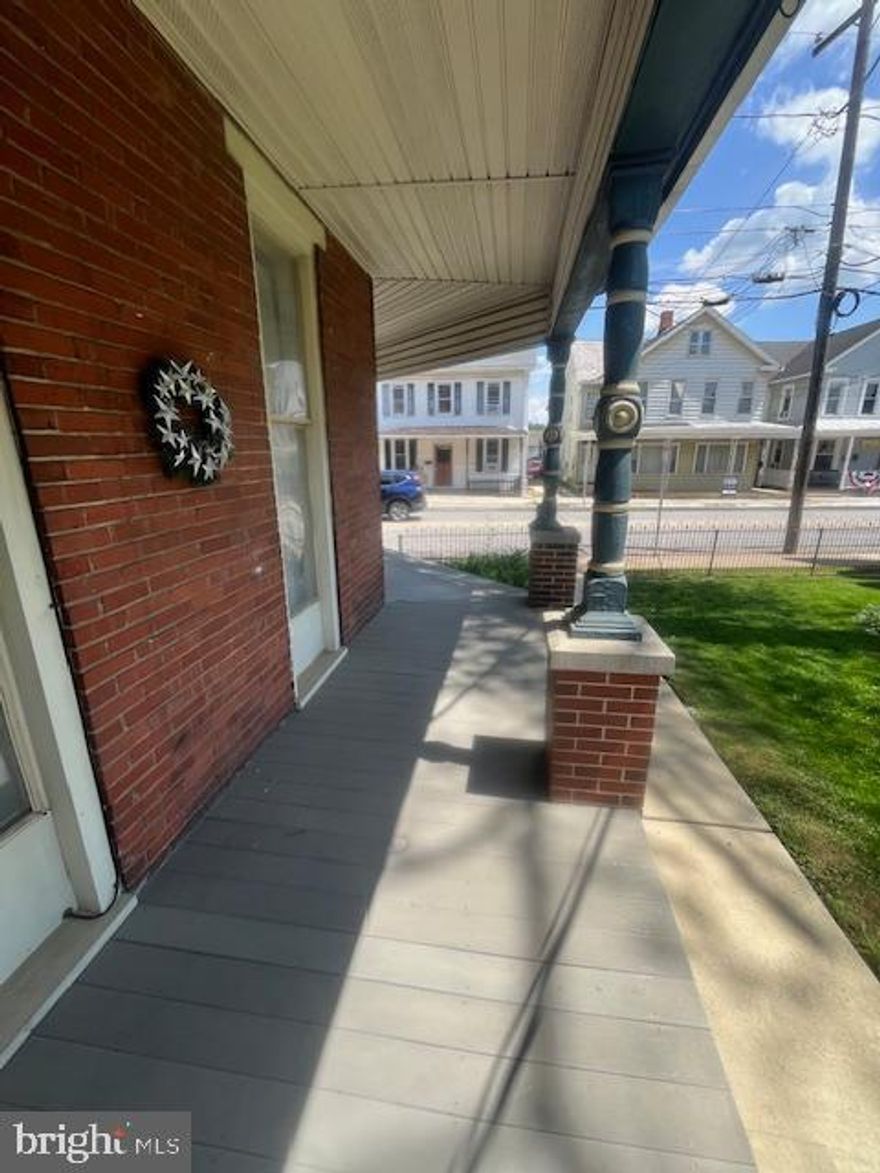 Spacious and freshly painted 1-bedroom, 1-bath first-floor apartment available for immediate occupancy in the charming town of Shiremanstown. This large unit features high ceilings, a generously sized living room with an abundance of natural light from multiple windows, and a private covered porch perfect for relaxing outdoors. Located at 8 E. Main Street, the apartment includes off-street parking, and a garage is available for an additional $100/month. Enjoy the quiet, walkable setting of Shiremanstown while being conveniently close to nearby amenities. Tenant is responsible for electricity and gas. No pets and no smoking permitted.