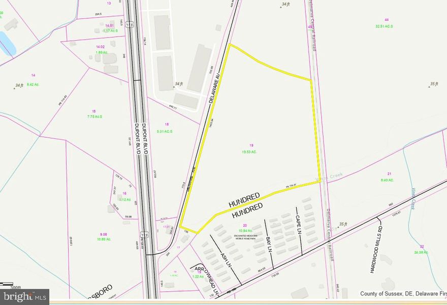 Discover a prime investment opportunity with this expansive 19.53-acre parcel of land, perfectly positioned for future development or long-term appreciation. This versatile property offers ample space, public utilities and soon to be the location of new Sussex county sewer pumping station.  Various uses available, whether you're considering residential development, agricultural ventures, or holding for future value growth. With no existing structures, investors can capitalize on the blank canvas to create a tailored project that meets market demands. The land's generous size allows for potential subdivision or multi-use development, maximizing your return on investment. Located in a growing area with increasing demand for housing and commercial spaces, this property is poised for significant appreciation.  Take advantage of the current market trends and secure your stake in this promising investment. Don't miss out on the chance to transform this land into a profitable venture!