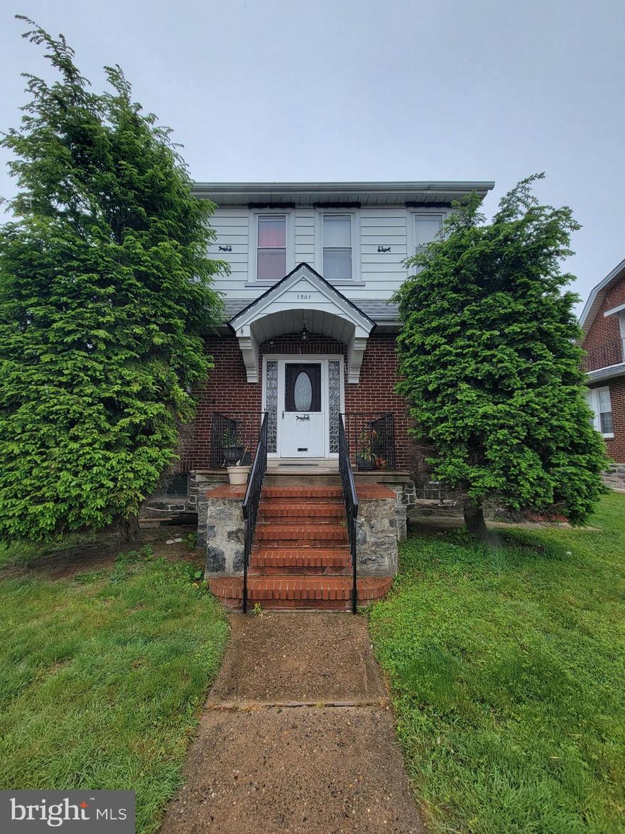 Highly desirable 1500+ sqft, single-family home on corner lot in the Rhawnhurst Section of the city. Enter into a spacious living room with nice hardwood floors and high ceilings. The dining room is perfect for hosting dinners, and the kitchen is eat in for quick meals. The main floor features a full bath and access to a huge backyard. The upstairs level of the home features 3 generous bedrooms and a 4th room ideal for an office. The upstairs full bathroom has been renovated. The basement level is finished and currently being used as additional living space but can also be perfect for storage. Behind the home is a detached garage for storage or a small car or bikes. Close to shopping, dining and transportation. Property is being sold strictly in as is condition. The seller only owned the home as a rental, never lived in the home and cannot attest to the age or condition of any of the mechanicals.