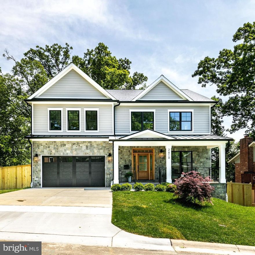 **Move in ready – all new construction! **Tax is estimated*** Another amazing ERB home on a serene cul-de-sac in Chevy Chase's Rock Creek Forest neighborhood, just a few blocks to Meadowbrook Stables and Rock Creek Park.   The inviting open floor plan offers blond wood flooring throughout with both informal and formal dining and living spaces.   Highlights include a highly desirable u-shape kitchen offering Thermador stainless appliance and large center waterfall island overlooking an oversized family room with gas fireplace and double doors to the inviting large deck.   Also, on main, enjoy powder room off entry and mudroom, walk-in pantry and office space all conveniently located off the 2 car garage.    Ascend to the upper level with loft space adjoining 4 spacious rooms, two with shared Jack and Jill bath, an ensuite guest room with attached bath and large owner's oasis offering tray ceilings, center chandelier, two separate walk-in closets and spa-like bath with soaking tub and glass shower.    The enviable lower-level features spacious living, convenient kitchenette, full mirrored gym, art/bonus room and large guest suite with double entry full bath.   All this seconds off the DC border in Chevy Chase for easy commuting, less than 2 miles to Silver Spring Metro, and only 2.5 Miles to Bethesda Row Metro, restaurants, and shopping.   Bethesda Chevy Chase Cluster Schools!   **AVAILABLE ON FINAL OFFER**