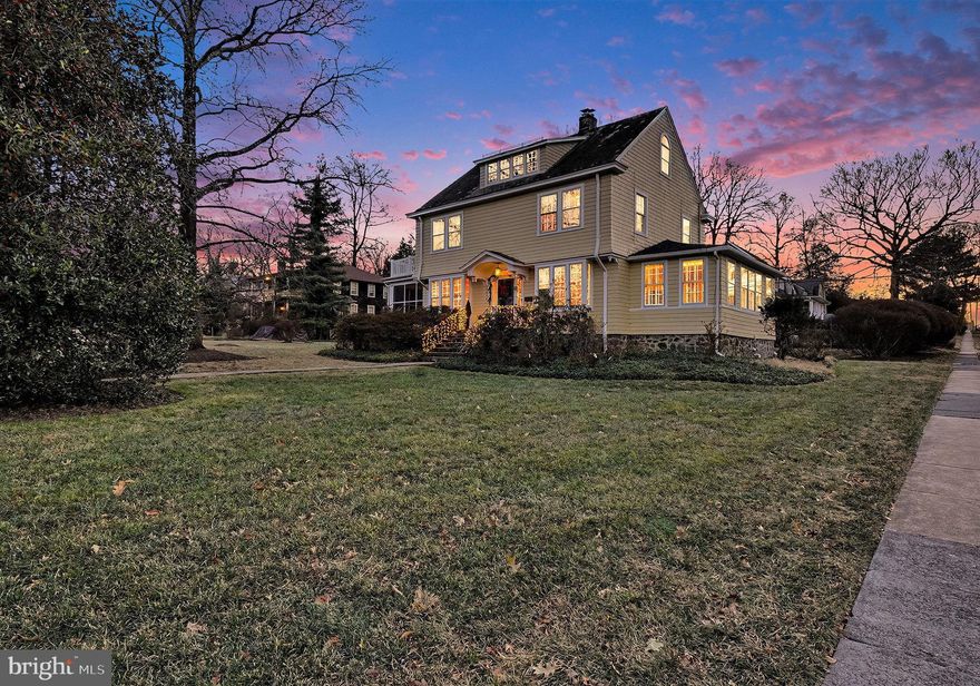 If you know Mount Washington, you know how rare an opportunity like this truly is. Set on a coveted triple lot in the heart of the neighborhood, this classic center hall Colonial offers a separate guest house in a park-like setting that is nearly impossible to find. This home blends timeless character with thoughtful updates throughout. The main residence features 6 bedrooms, 4 full baths, a gracious living room with a wood-burning fireplace, a formal dining room, and an updated kitchen equipped with a Viking Professional stove, wine fridge, quartz countertops, and stainless-steel appliances. There are period details, hardwood floors, and flexible living spaces, including a main-level bedroom or den, which create a home that is both elegant and functional. Outdoor living is just as impressive, with a screened-in side porch and expansive patio ideal for relaxing or entertaining amid mature landscaping. The fully updated 1 bedroom, 1.5 bath guest house provides exceptional versatility, featuring a great room with vaulted ceilings, a full kitchen with granite countertops and stainless-steel appliances, oversized windows and hardwood floors, perfect for guests, extended family, or a private workspace. Located just moments from the shops and dining of the Mount Washington Village, including Whole Foods and Starbucks. With convenient access to I-83, you’re just minutes from downtown Baltimore while enjoying one of the city’s most beloved neighborhoods!