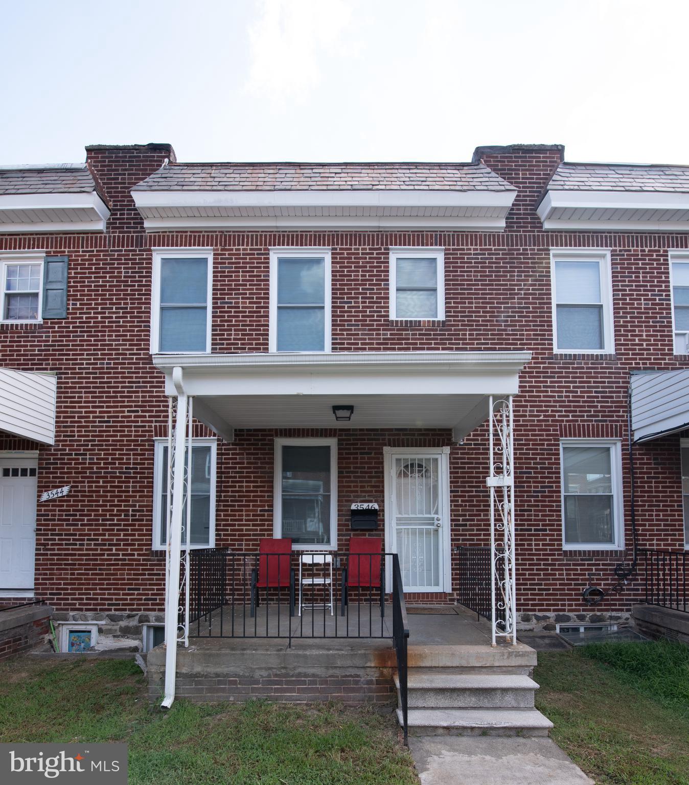 List price to be opening bid. Online Auction Only! Bidding begins Friday, November 16th, 2022 & ends Wednesday, November 16th, 2022 @ 2:30PM. Lead Free Tenant Occupied Townhome With Parking Pad in the “Belair Edison” Neighborhood of Baltimore City. Current gross monthly rent: $1,450. Current gross annual scheduled rent: $17,400. Main level contains a living room, dining room, kitchen and half bath.
Upper level contains 3 bedrooms and 1 full bathroom. Lower level is full and finished with a full bath, laundry area and storage. Features include: Fenced in backyard, Parking spot in rear, Central AC.