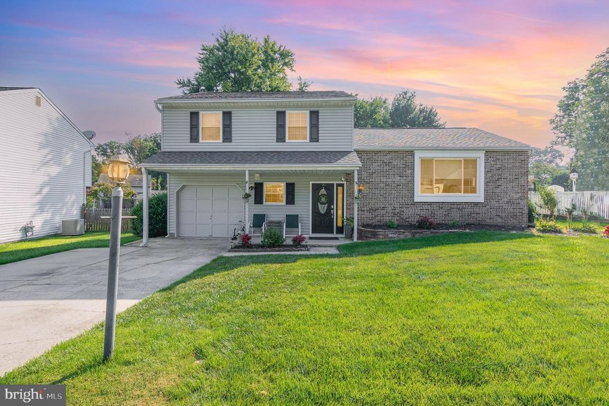 Discover refined living in this beautiful single-family tri-level nestled in the sought-after Abingdon community. Return home to a quiet court in an established neighborhood full of mature landscaping and trees. Step inside to find a half bath with laundry and a family room with direct access to an outdoor space that is truly magnificent. The fully fenced yard is tree lined of three sides which provides privacy for your own oasis. The 16x30 deck boasts an eating area, covered grilling station and a relaxing, covered seating area, complete with a fountain! Imagine warm summer nights under the gazebo and cooler evenings with the curtains drawn and the firepit to warm you. The main level of the home which includes a seamless eating, dining, living area is perfect for entertaining. The area is flooded with light from a huge front window with a custom-made roller shade and 2 large windows on the back of the home with wood shuttered blinds. The gourmet kitchen is brand new and includes 42" cabinets, quartz countertops, vinyl plank flooring an a fabulous accent wall. The upper-level primary bedroom is oversized and comes complete with custom made shades. Additionally, there are 2 large bedrooms and a spa like bath. The unfinished basement comes complete with a woodworking bench and open area for the projects that you create. Don't miss this opportunity to turn this house into your home!!