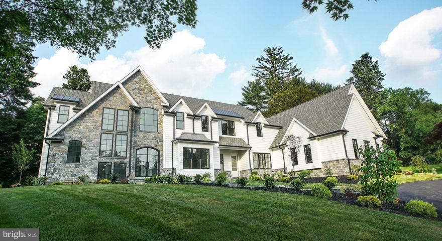 After multiple offers and 2 months under contract, the buyer's financing fell through and this beauty is back on the market.  Best Of the Main Line - Radnor Township New Construction.   Masterfully built on a gorgeous one acre lot with 9300 square feet of move-in ready finished space.  This home embodies luxury at every turn.  Massive foyer featuring a custom Iron Door, Quarter Sewn White Oak flooring  with a herringbone pattern, 10  ft ceilings, and a grand staircase with an impressive wall of windows. Sprawling open floor plan.  Enormous Chef's Kitchen with Thermador appliances, Custom Craft Maid Kitchen Cabinets and impeccable Cambria Quartz countertops with Artistic tile backsplash.   Built for entertaining, the adjacent butler's kitchen features it's own double oven and dishwasher with effortless flow into the dining room.  All bedroom have en suite baths and the Master features an attached Nursery/Office /Closet that can be reverted to the 5th bedroom very easily.  The fully finished basement adds 2500 square feet of living space and features a Large gym w/ full bath and steam shower as well as a separate theatre room   Oversized 3 car garage equipped  to handle lifts for the  car enthusiast.  The backyard has a gorgeous covered slate patio and is engineered for a future pool and pool house, as well as additional hardscaping.  Located on a sought after street and close to all of the amazing dining and shopping the Main Line has to offer!  Now is your chance to own this magnificent home.