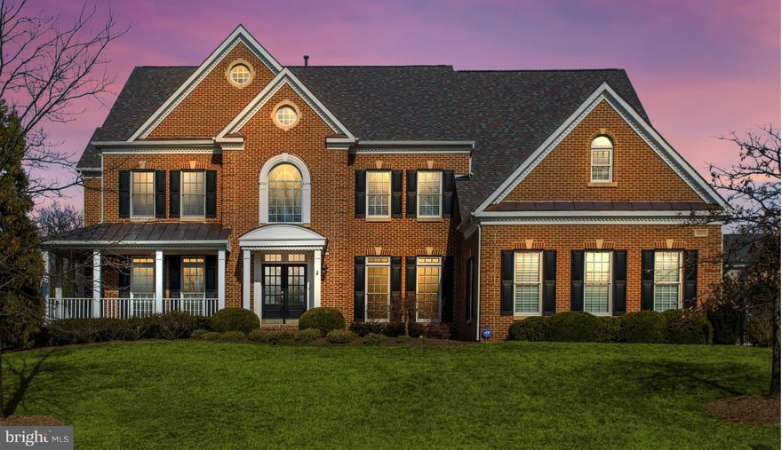 Luxury and comfort abound in this stately home perfect for today s modern family living situated on over   acres. Two story foyer, gleaming hardwoods, amazing gourmet kitchen. Spectacular Great room, sun room and library on main.  Expansive master with spa bath, dressing room and balcony. Family room with screening area, wine cellar, wet bar. Spacious tiered deck with screened gazebo. See 3D Tour!