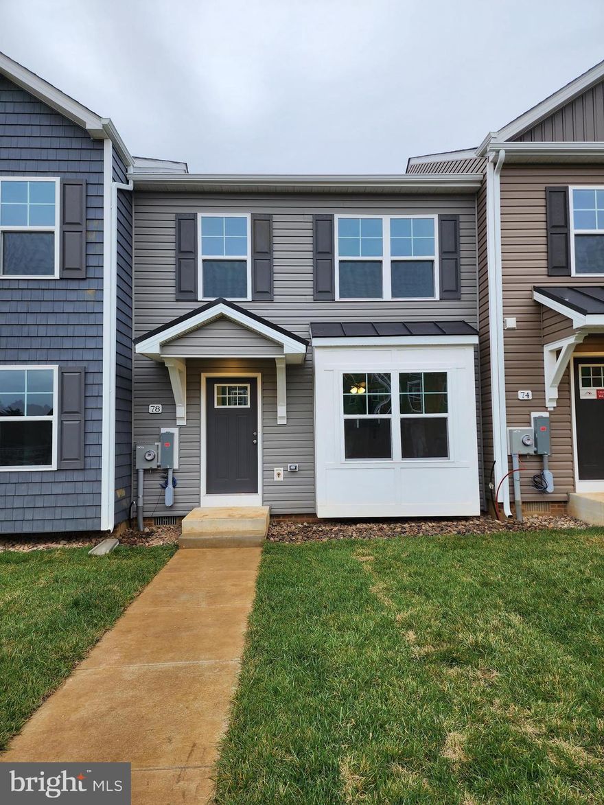 Last quick delivery available!! Under construction with August 2023 delivery. YOUR FIRST YEARS POWER BILL IS ON US!! Up to $10,000 closing cost assistance with your Lender of choice!
This 3 bedroom, 2.5 bath two-story townhome has an open concept design on the main floor w/ 42" soft close black cabinets, a high low peninsula with "Luna Pearl" granite top for entertaining, stainless-steel appliances, 12 x 16 deck off of dining area, a large living room w/ a bump out, coat closet and a half bath all covered in "Cigar Oak" (grey/black) LVP flooring. The upper level features a large primary bedroom w/ cathedral ceiling, walk-in closet, double vanity and a walk-in tile shower; two guest bedrooms, full guest bathroom, linen closet and laundry.  Throughout the home you will find recessed LED's, ceiling fans in the Primary bedroom & living room w/ each additional bedroom pre-wired for ceiling fans. High/Low outlets w/ pass through plates w/ CAT5/COAX/HDMI in Owner's bedroom & living room to make mounting your TV a breeze. You get more for your money with Four Points Construction. We are a featured loaded builder. Winner of WV Best in Class for Energy Efficiency - The Communities of Burwell has done it again! Pictures are of similar construction townhome.

The Colors for this home are listed.
Exterior vinyl: Smoke with Tuxedo grey shutters & door
Interior colors: Cigar oak LVP, luna pearl granite, charcoal colored carpet & grey tile in shower.