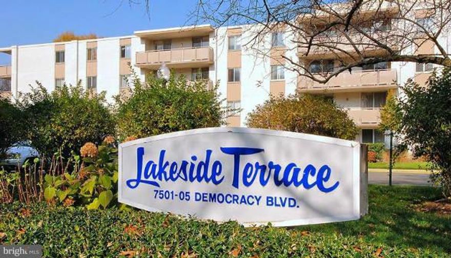 Sunny very large studio w/ massive unit long balcony 2 floor to ceiling sliding doors over looking pool & green courtyard, built in pull down queen bed, huge walk in closet, full kitchen, full bath, built in wall unit, pool, tennis, walk to Montgomery Mall, Cabin John Park and trails, easy axis to 270/495, Laundry room on each floor, No pets condo fee includes all utilities