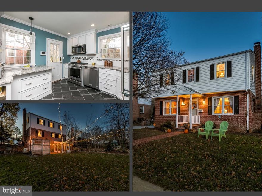 Incredibly charming & beautifully appointed, 3BR, 2.5 bath home feat. a new gorgeous kitchen!  Other features incl. HW flrs., new roof, replacement windows, wood-burning fireplace & a master bedroom w/en suite bath & dressing room. Enjoy the lower level with a walk-out to screened-in porch overlooking the lovely private yard. A peaceful stream is located at the end of the property. A true gem!